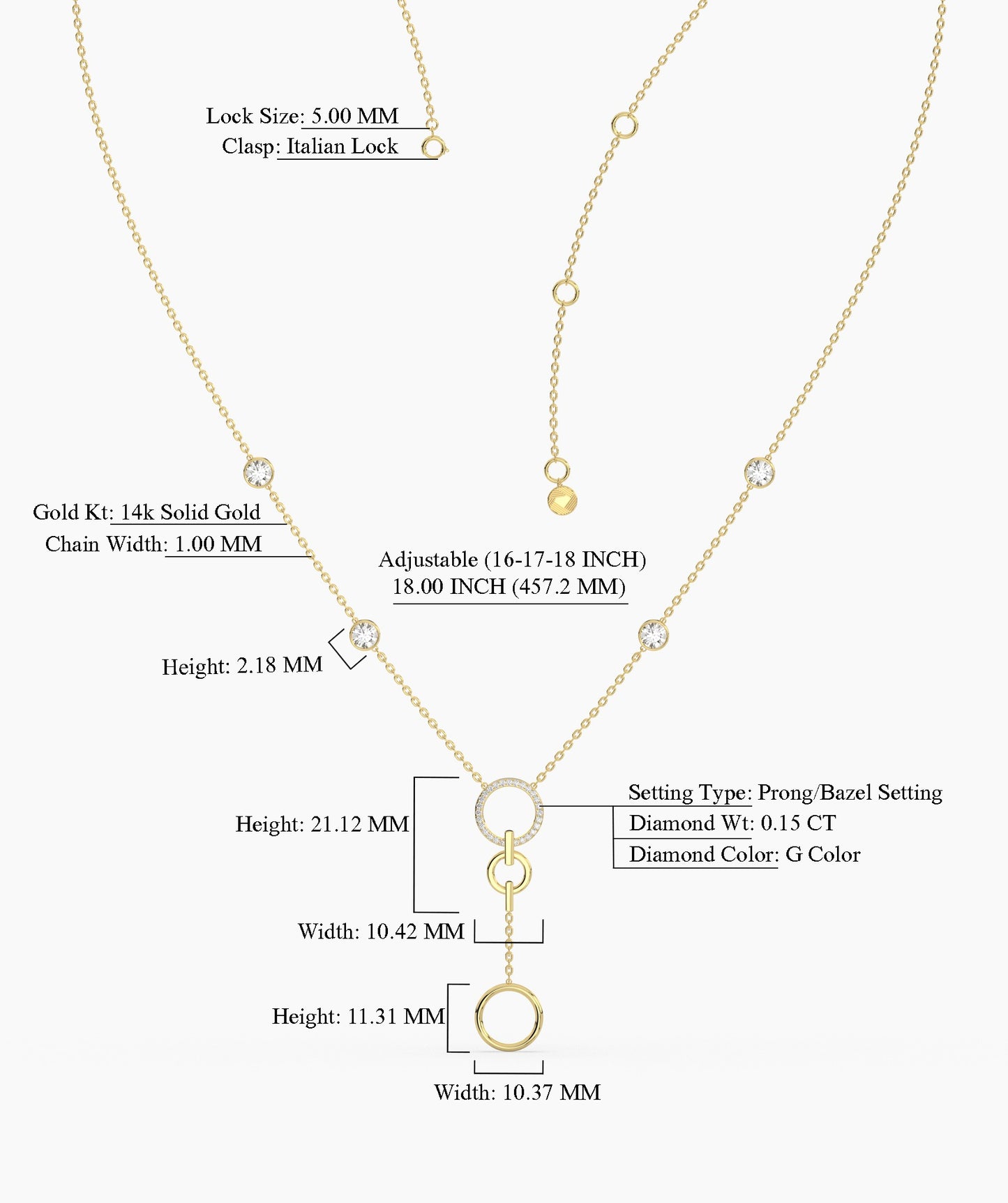 Diamond Lariat Necklace