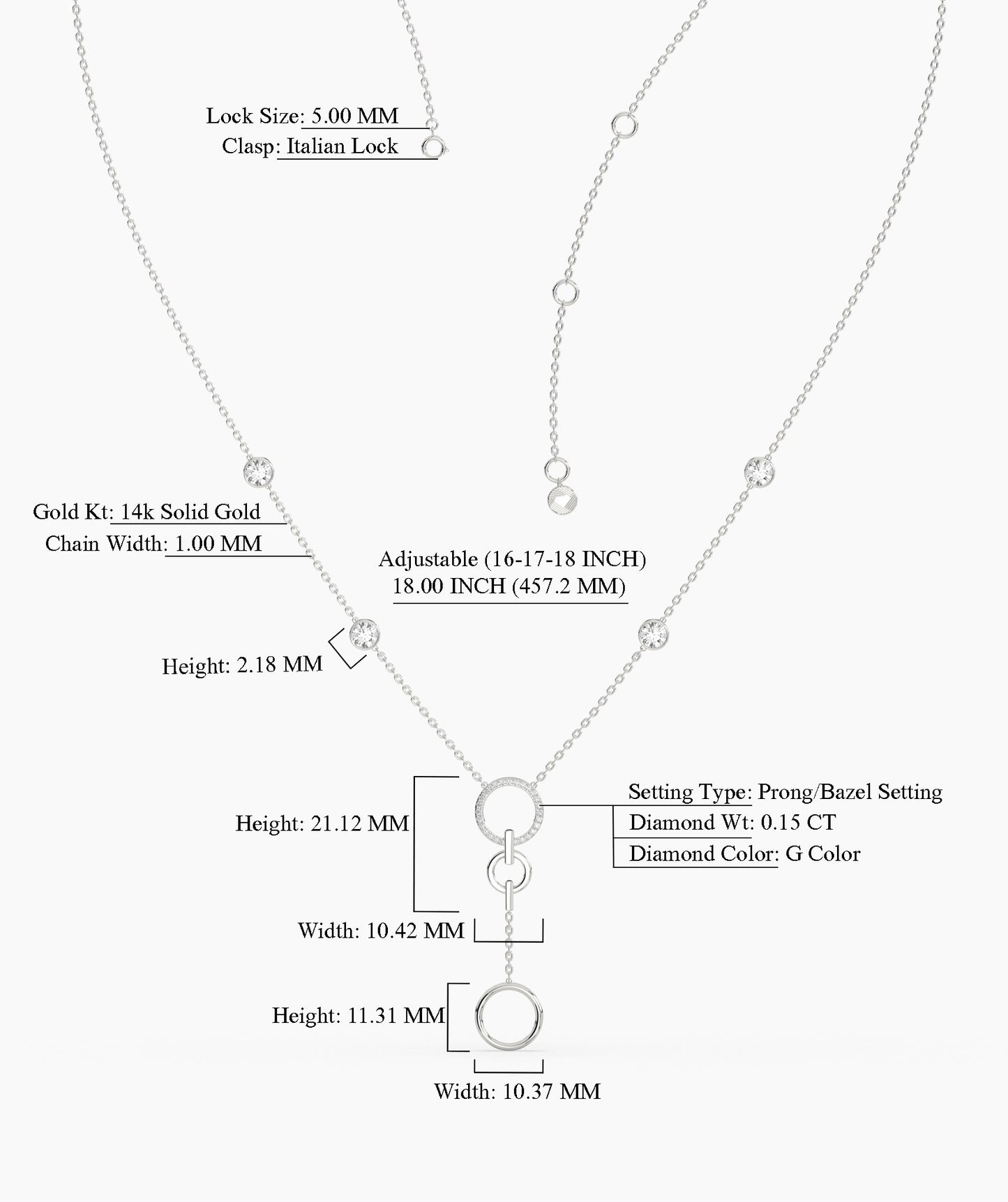 Diamond Lariat Necklace