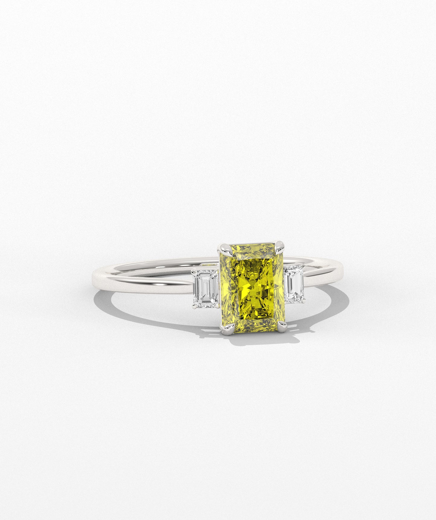 Yellow Radiant-Cut Ring