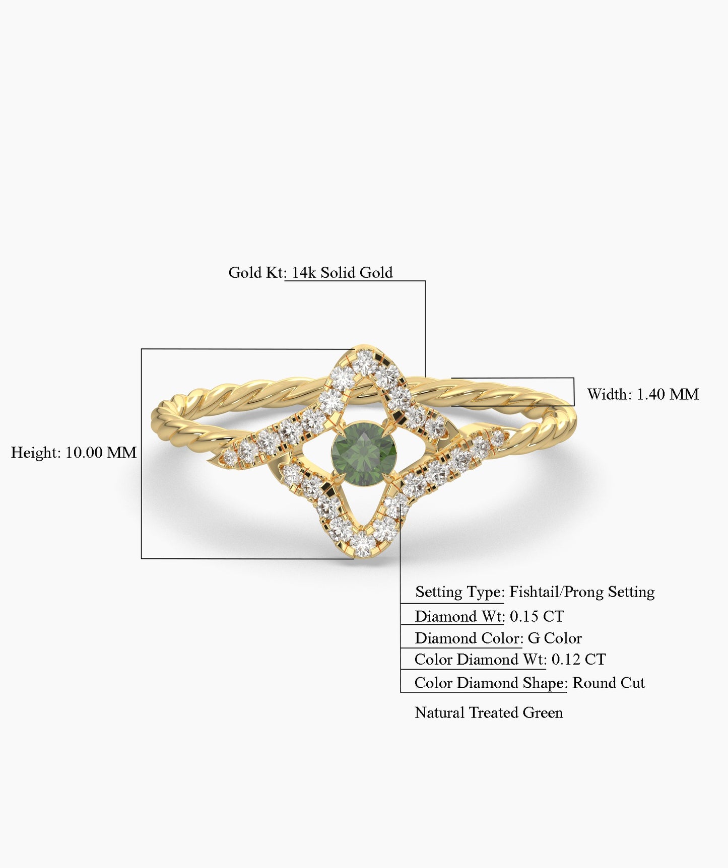 Sunlit Sparkle Ring