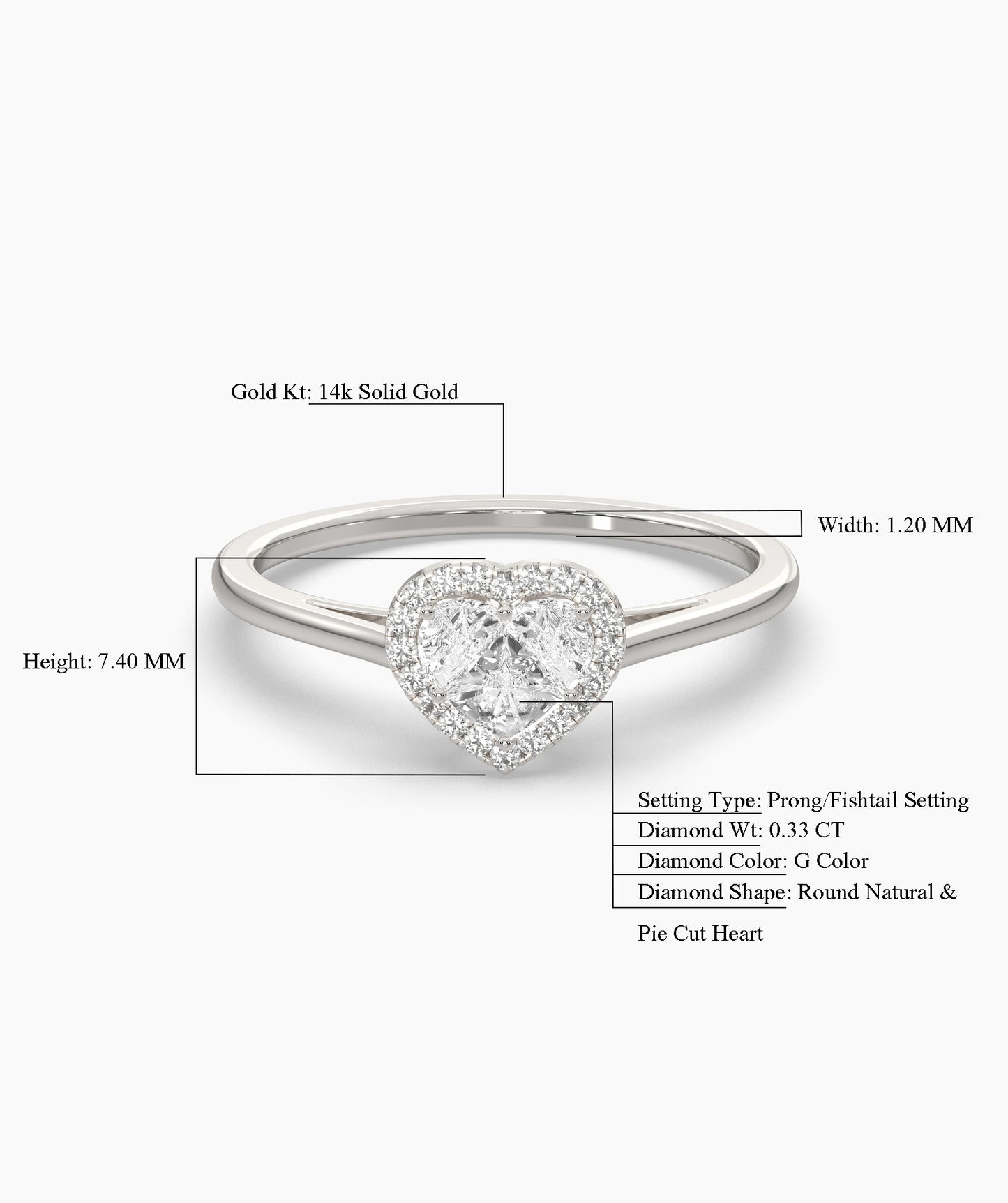 Love’s Glow 14K Gold Heart Ring