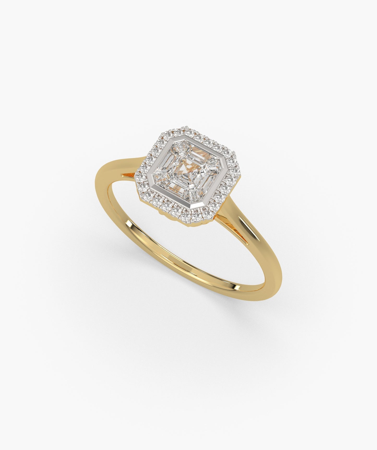 Geometric Spark Halo Ring