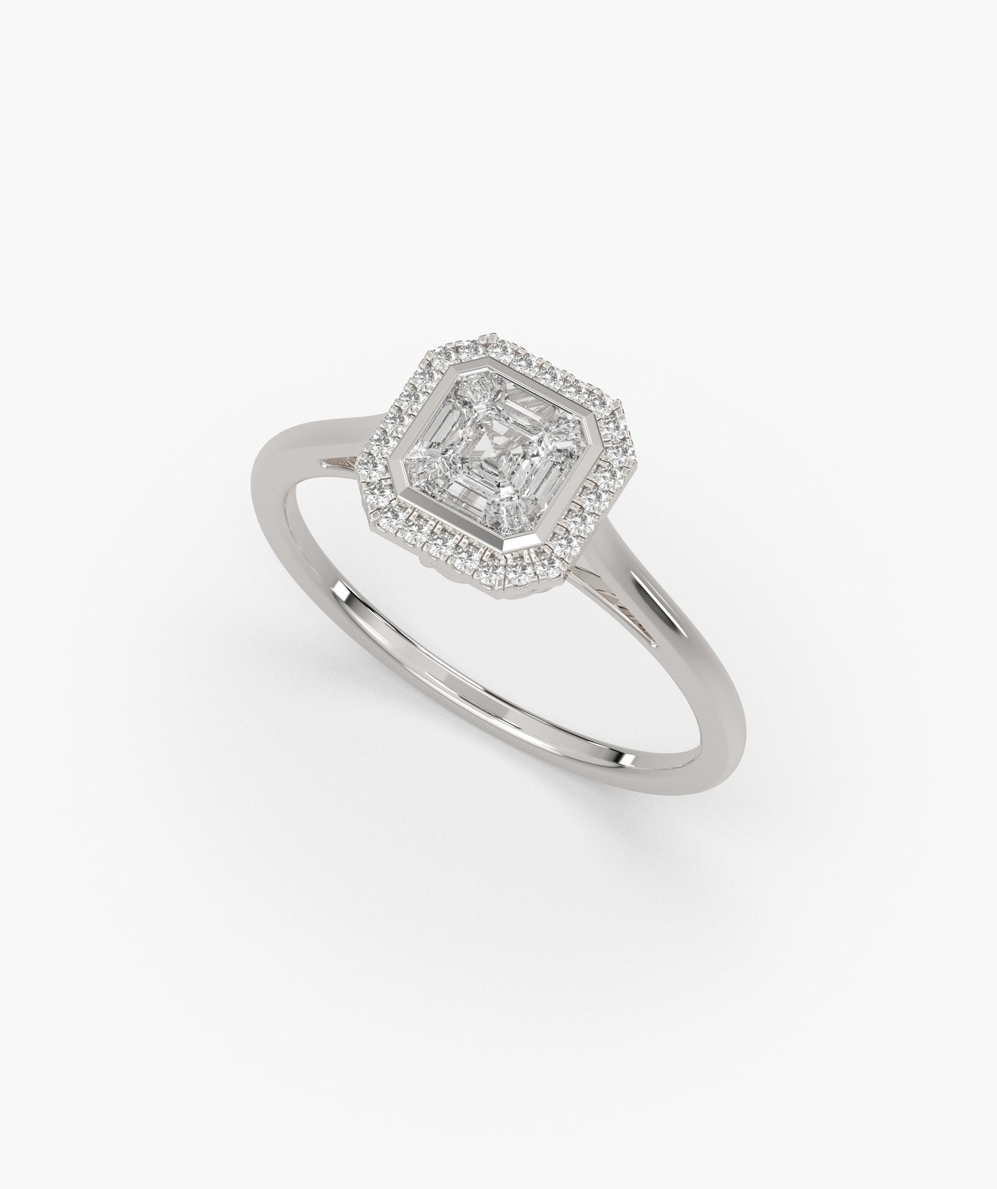 Geometric Spark Halo Ring