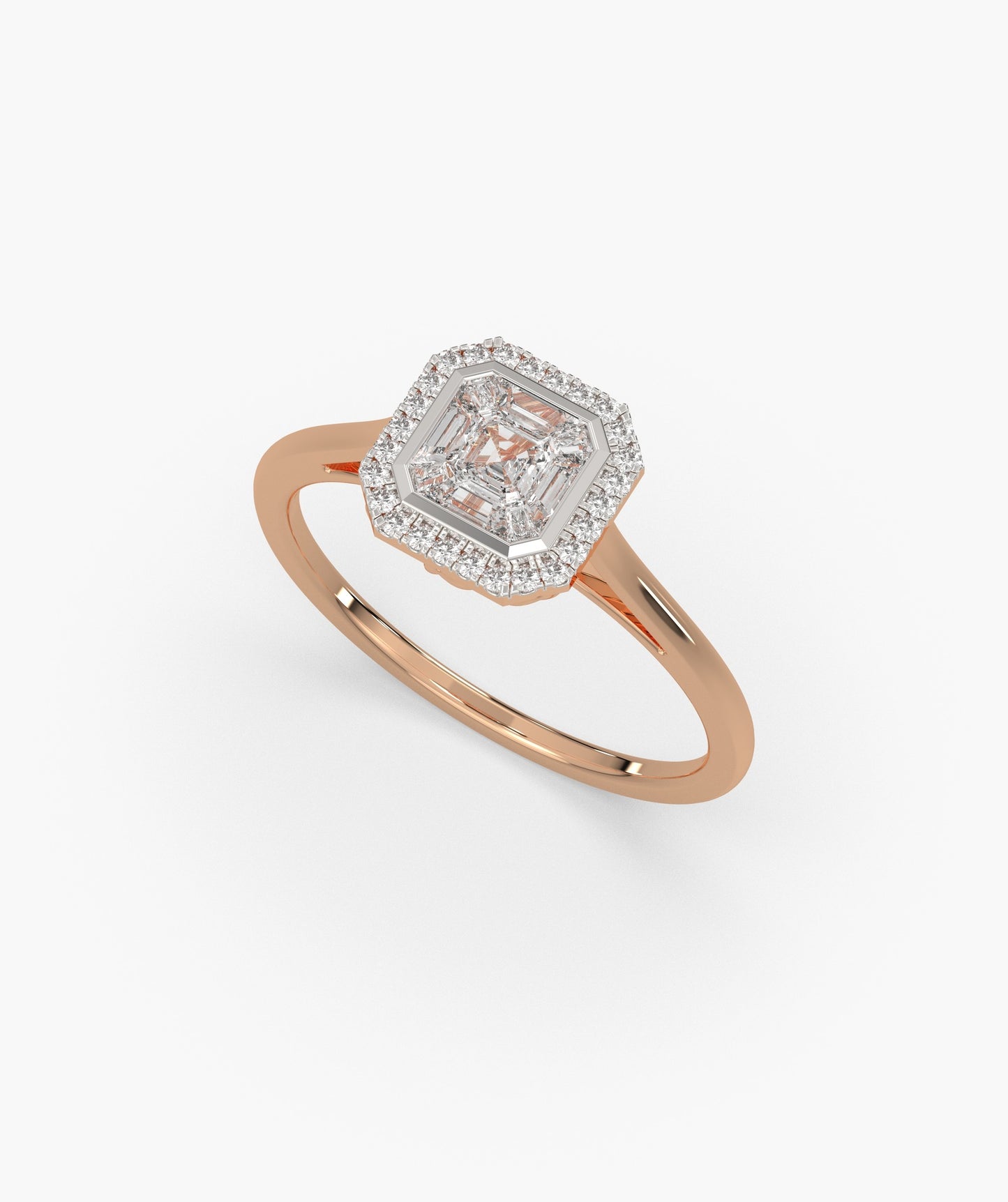 Geometric Spark Halo Ring