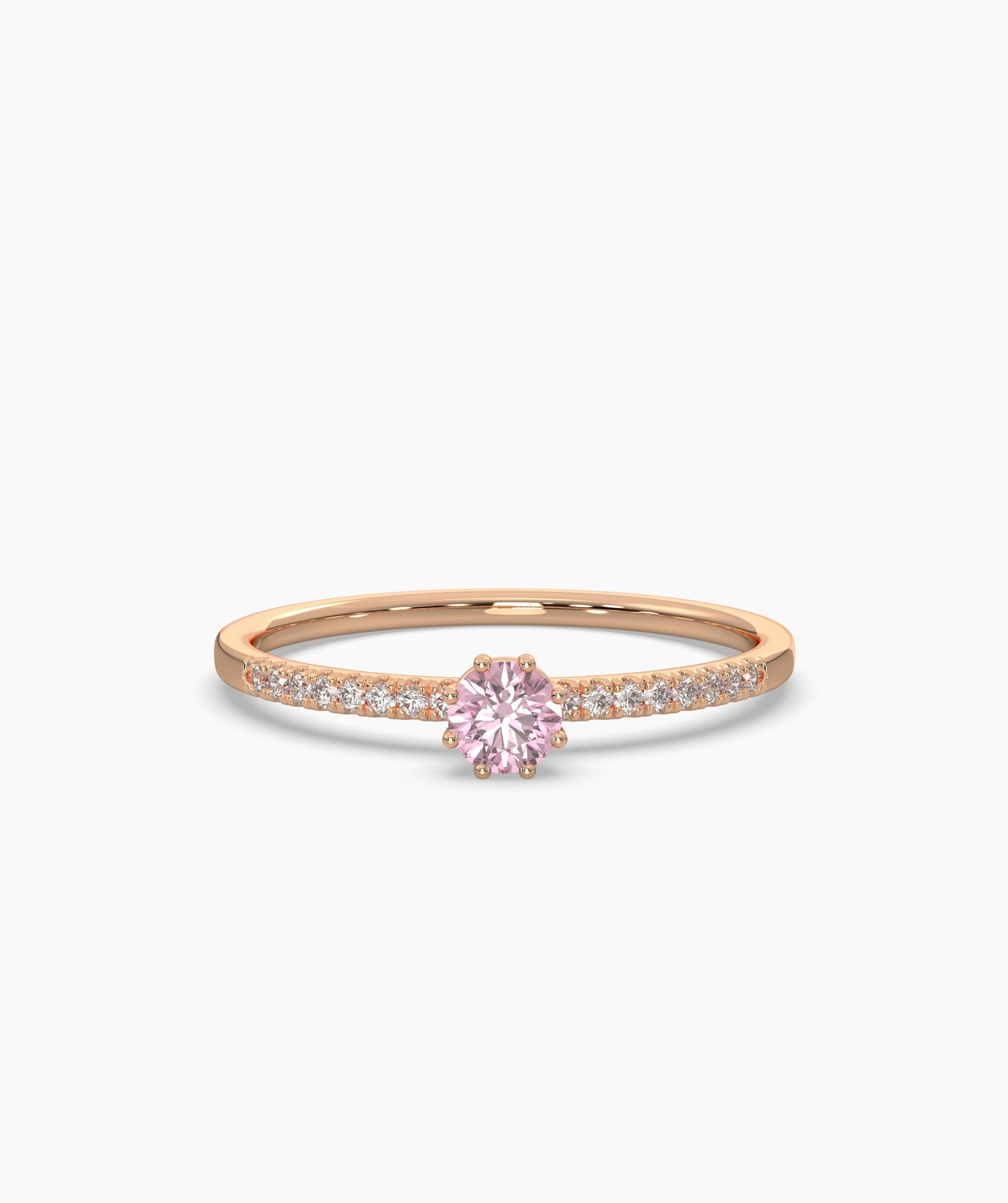 14K Solid Gold Statement Ring