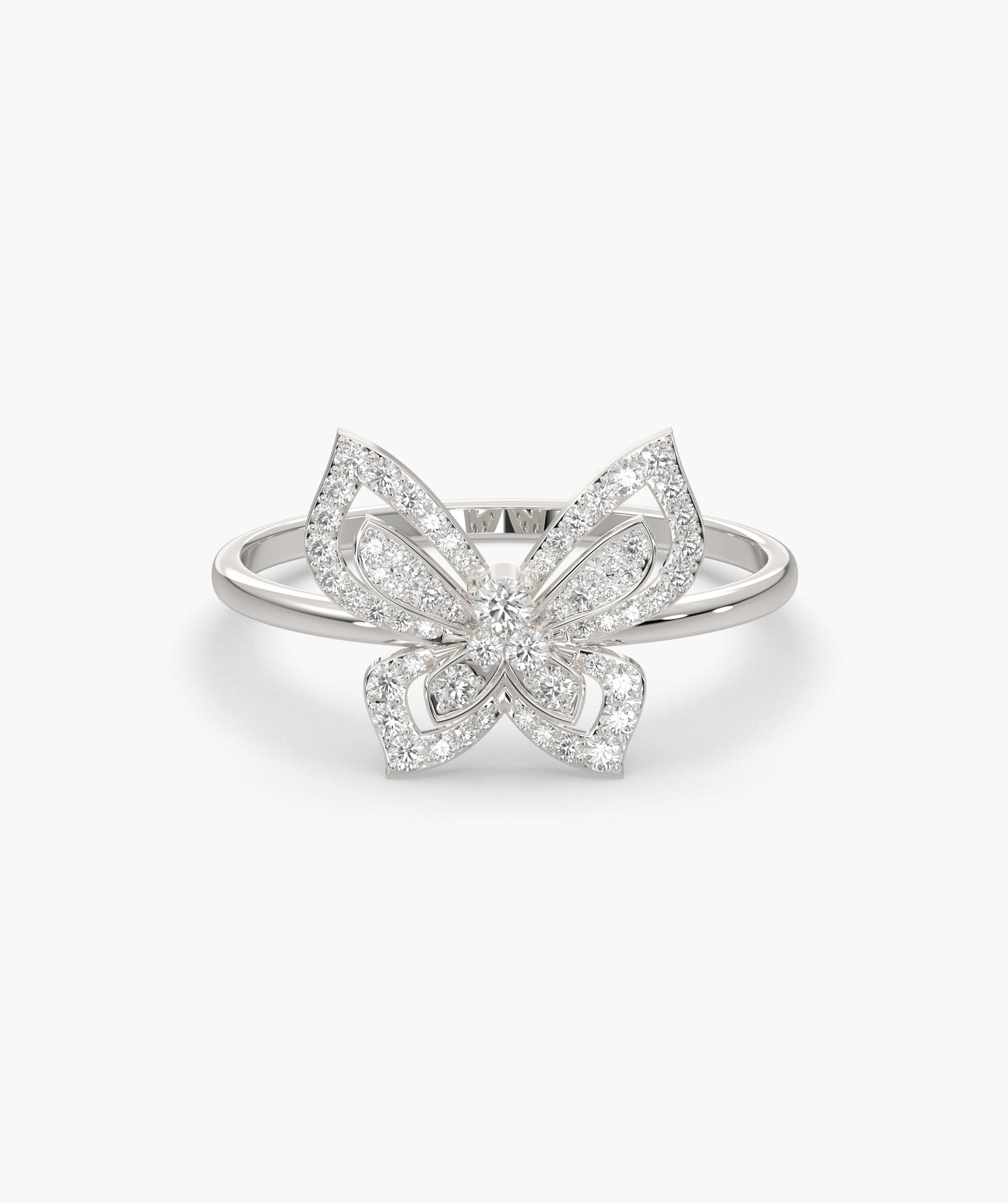 14K Gold Butterfly Sparkle Ring