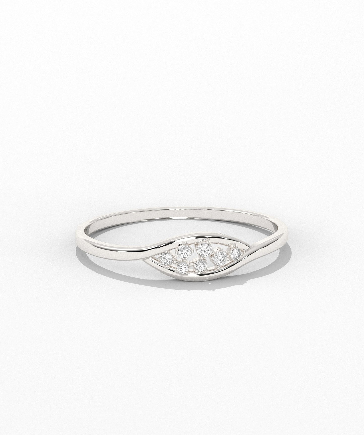 14K Gold Diamond Cluster Ring