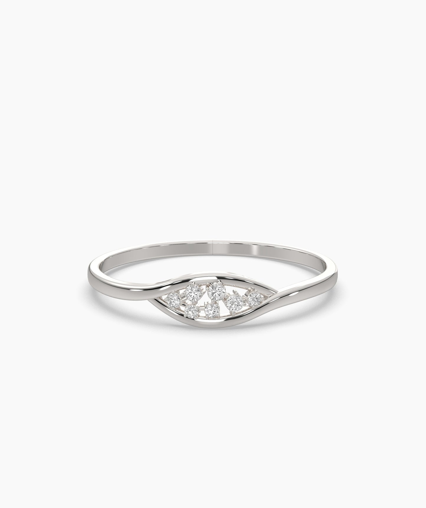 14K Gold Diamond Cluster Ring