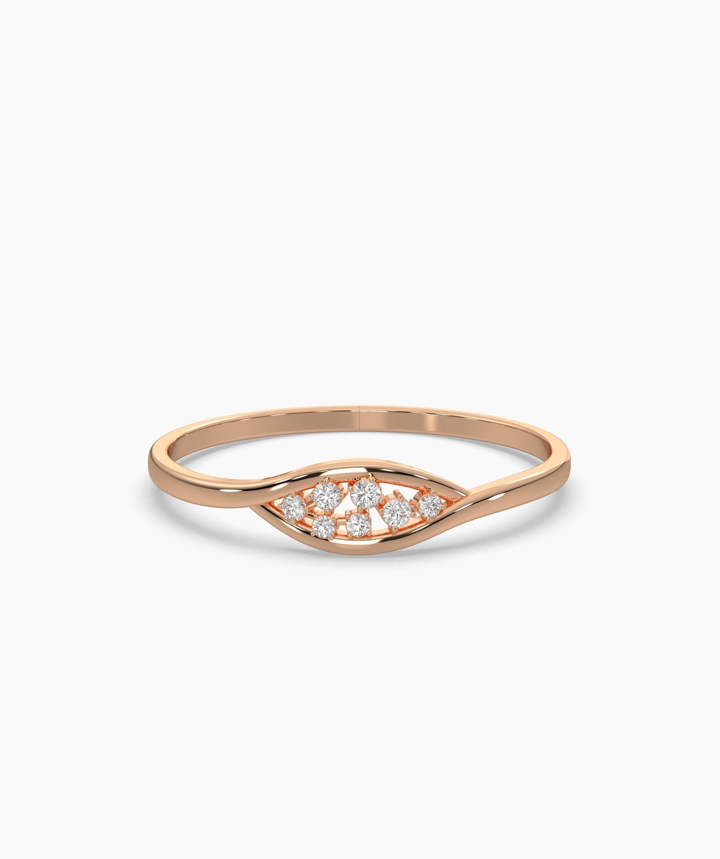 14K Gold Diamond Cluster Ring