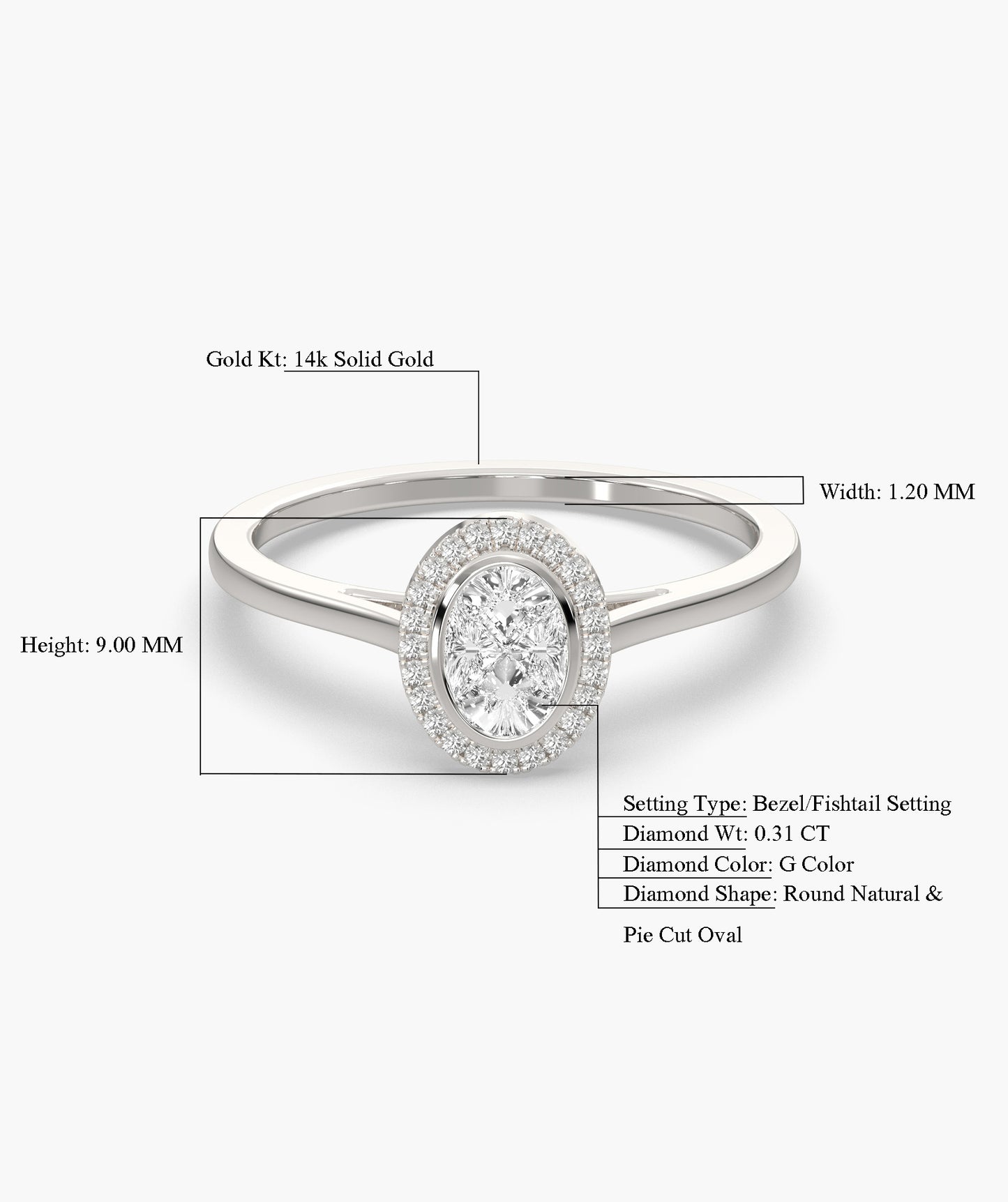 Oval Diamond Ring