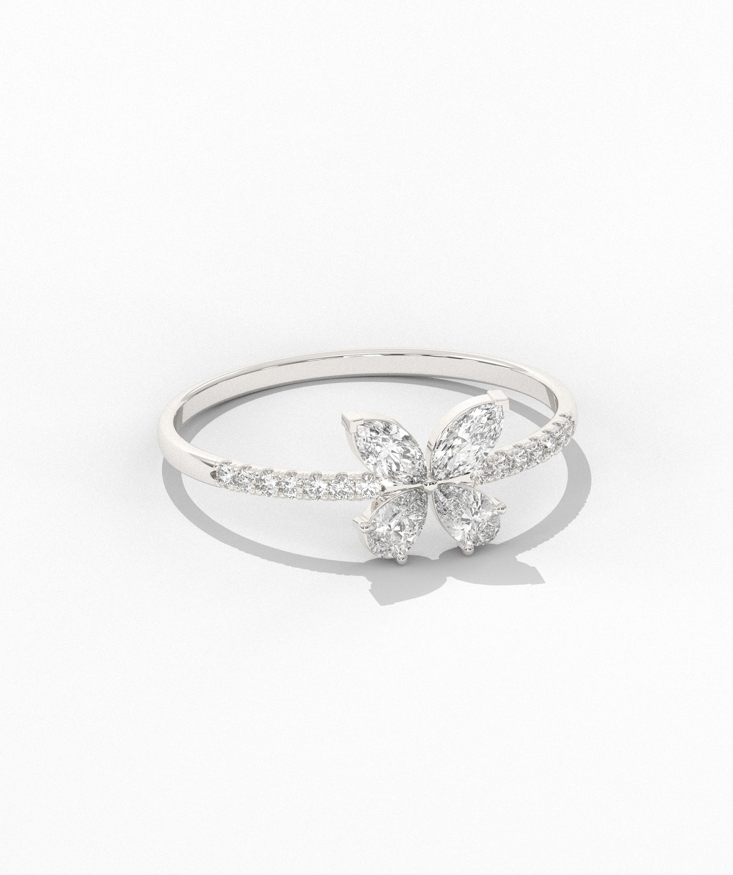 Butterfly Diamond Accent Ring