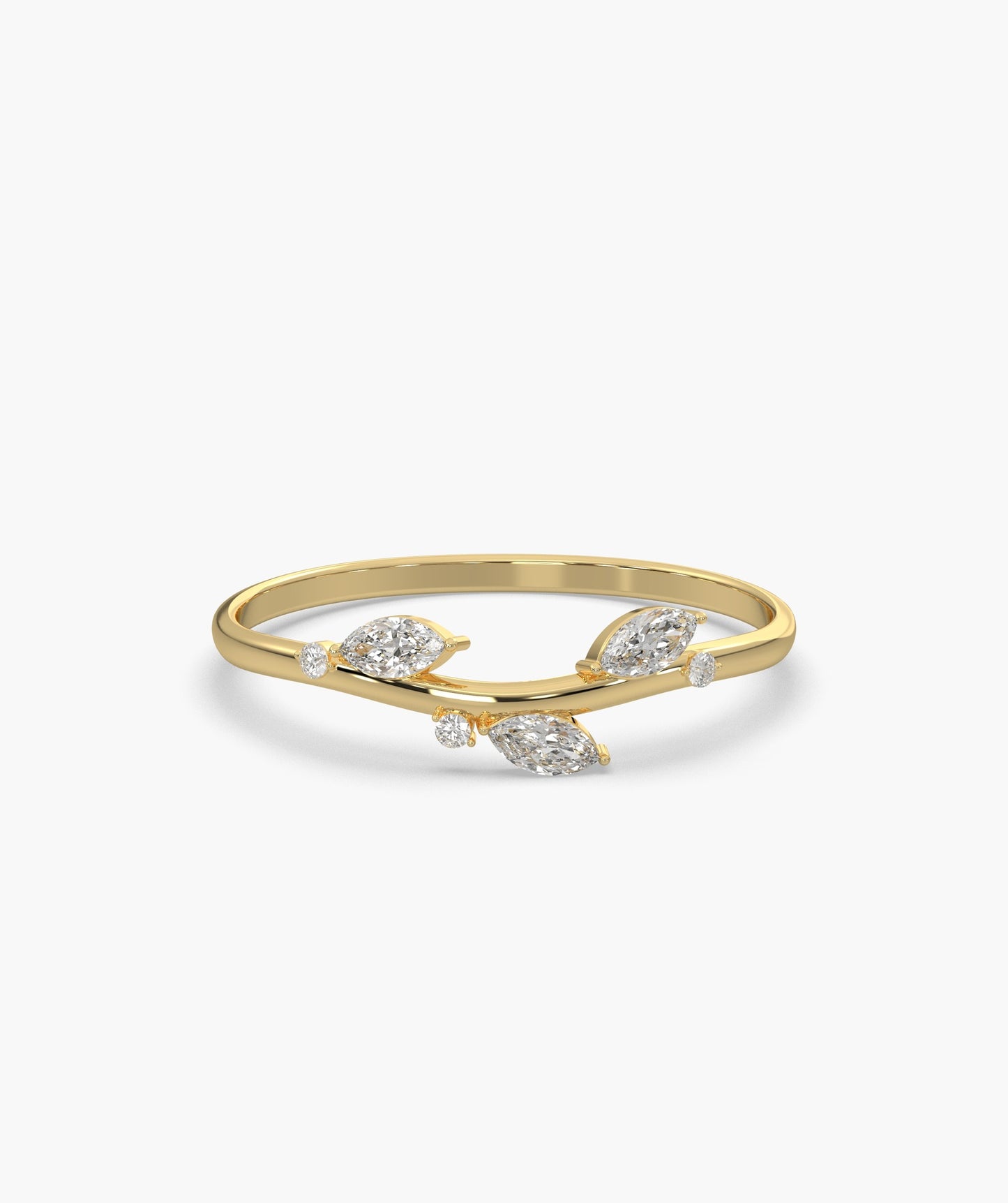 Marquise Diamond Vine Ring