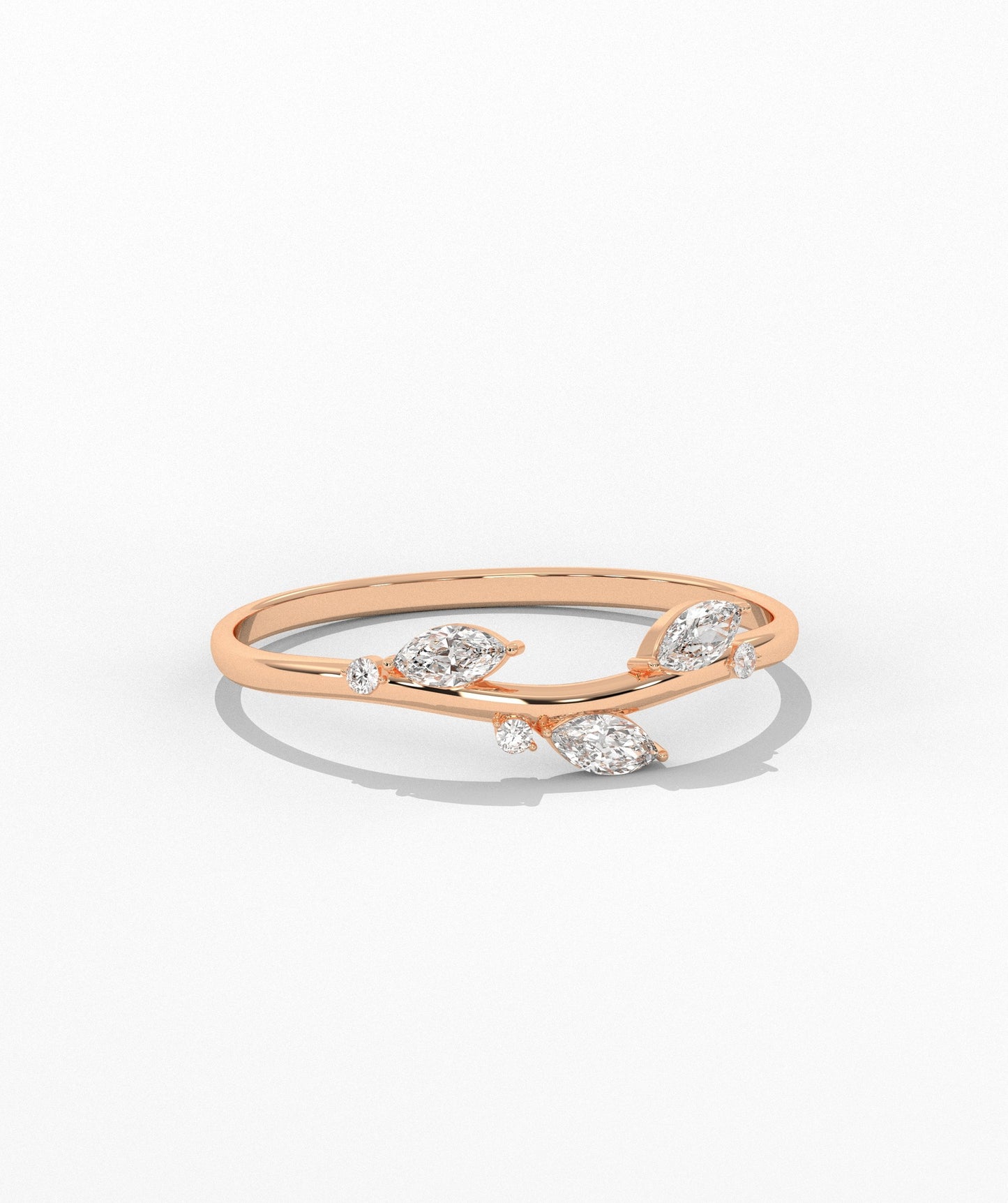 Marquise Diamond Vine Ring