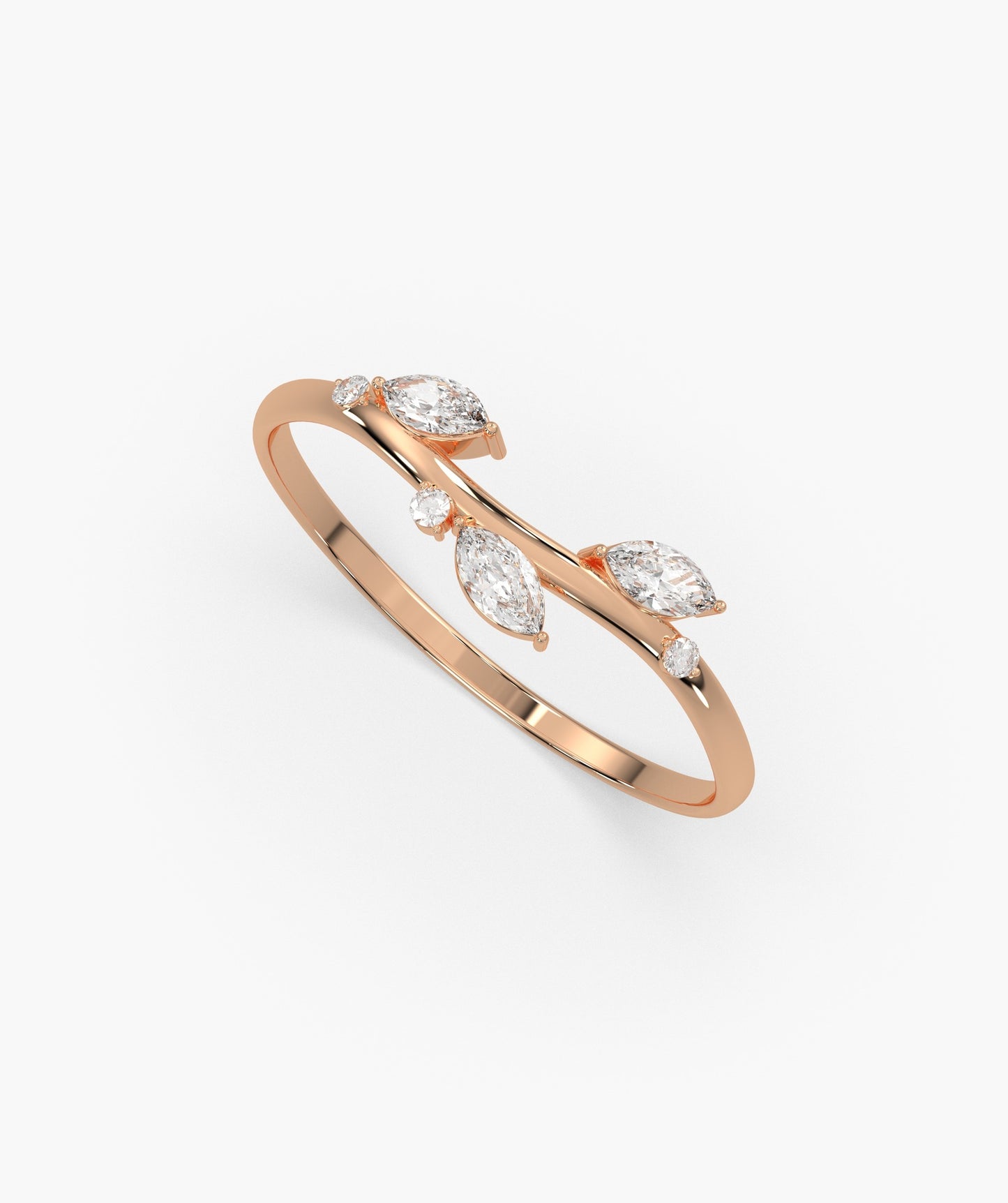 Marquise Diamond Vine Ring