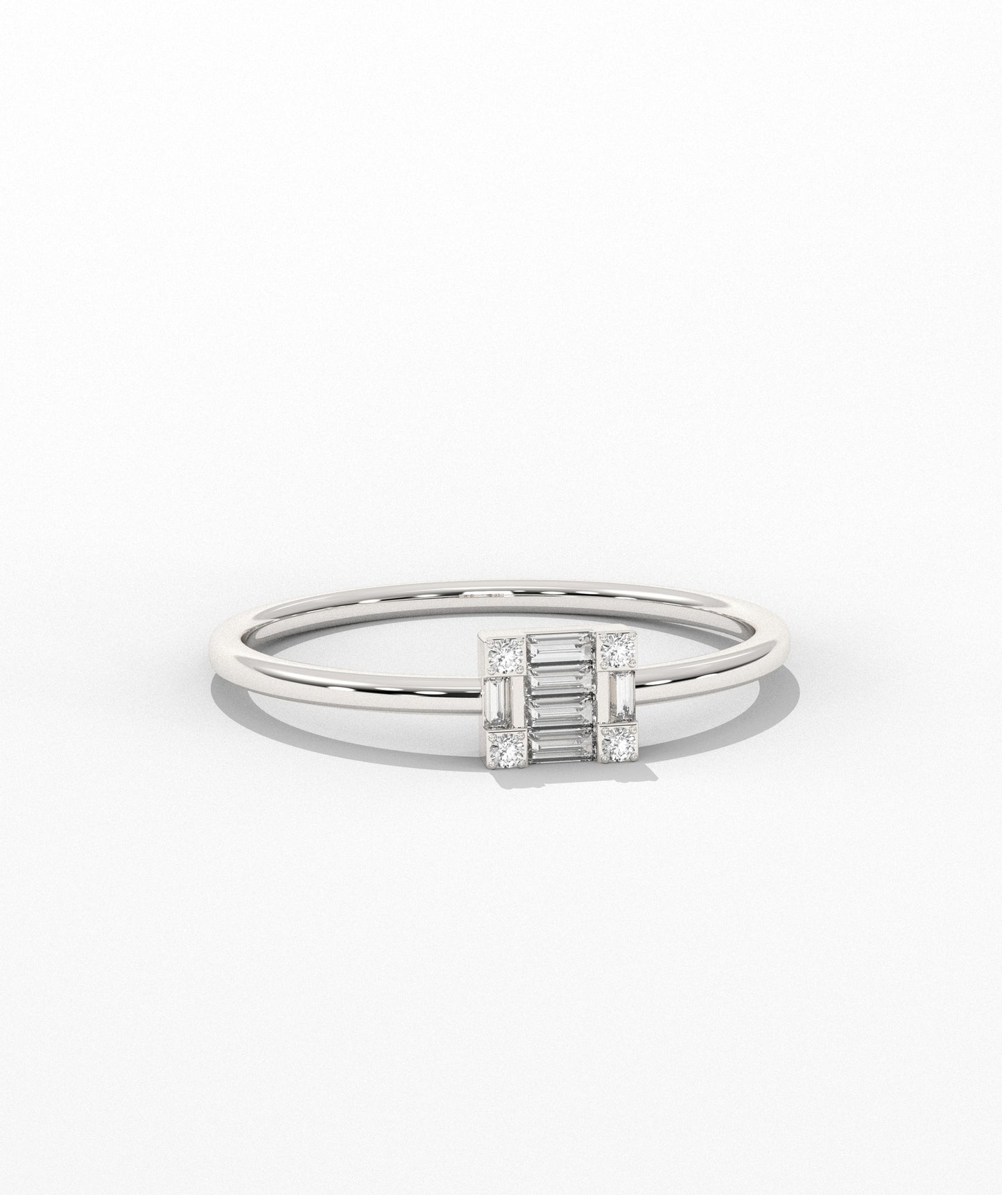 14K Gold Baguette Diamond Ring