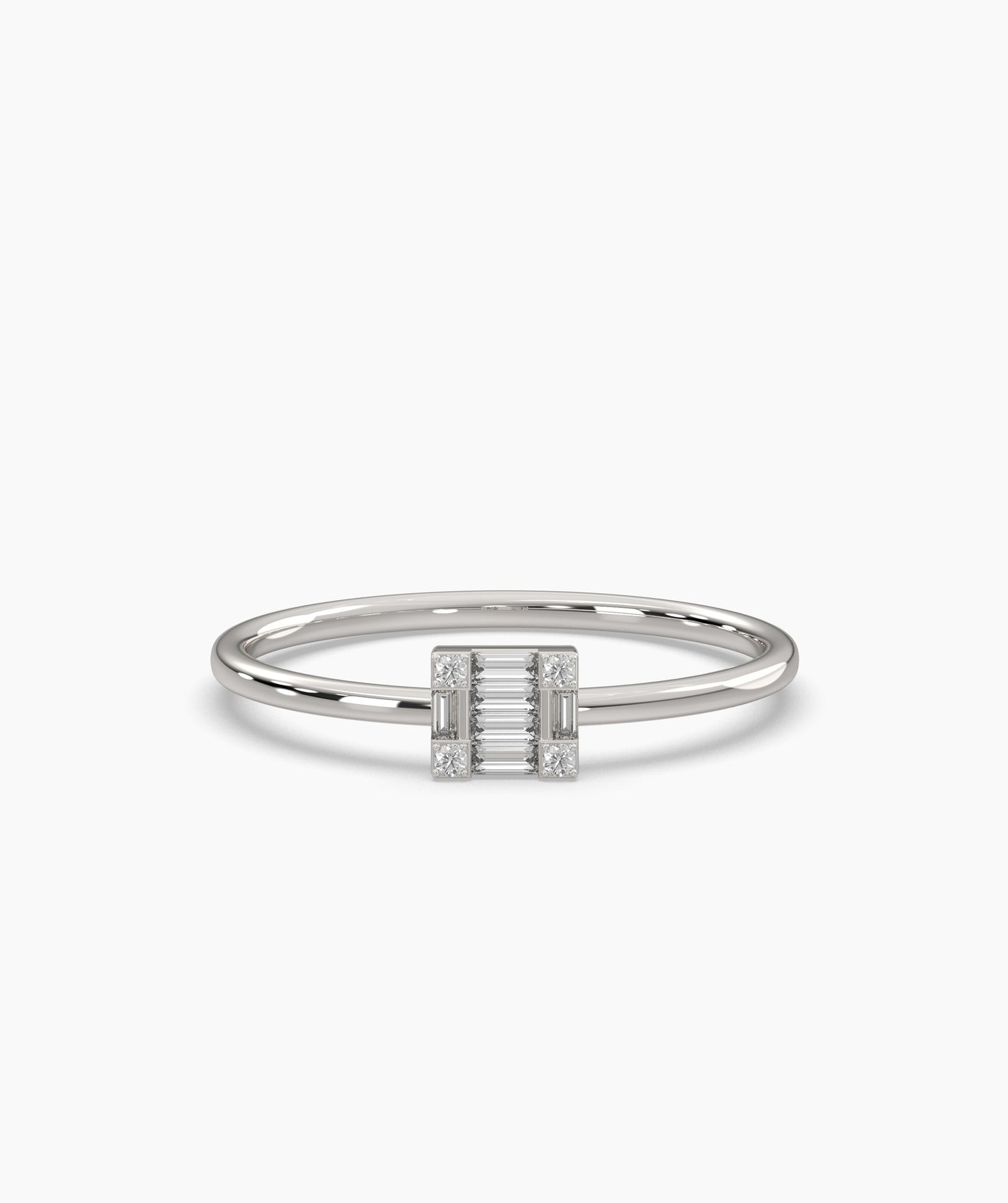 14K Gold Baguette Diamond Ring