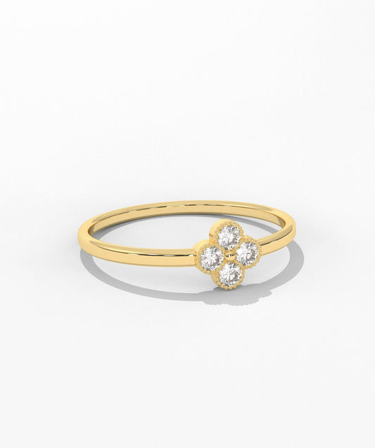 Floral Diamond Ring
