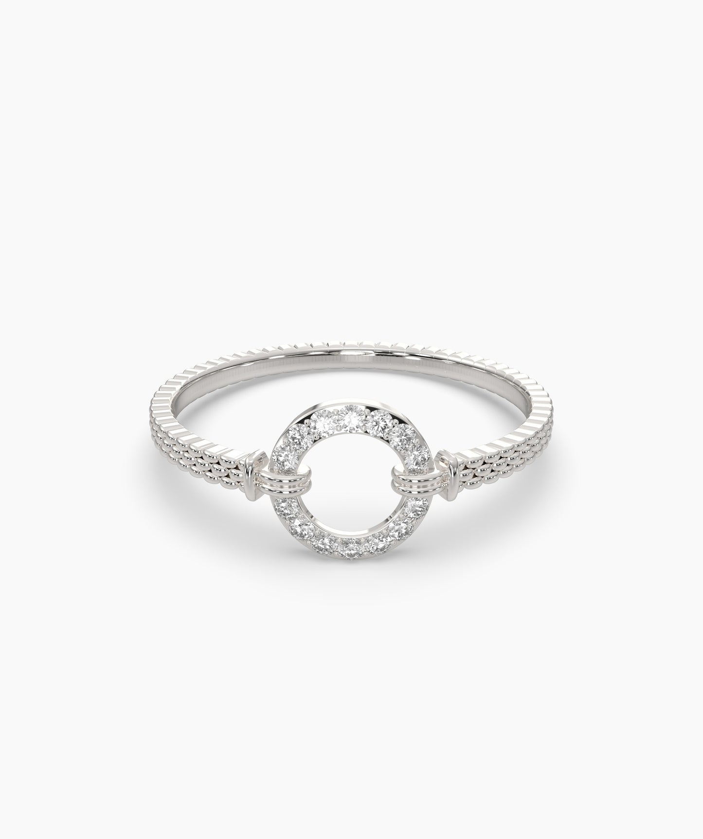 14K Gold Circle Ring