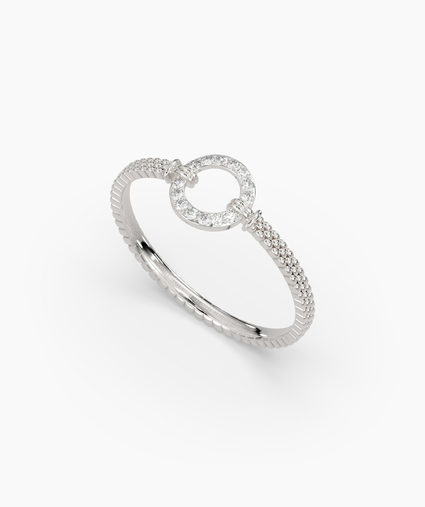 14K Gold Circle Ring