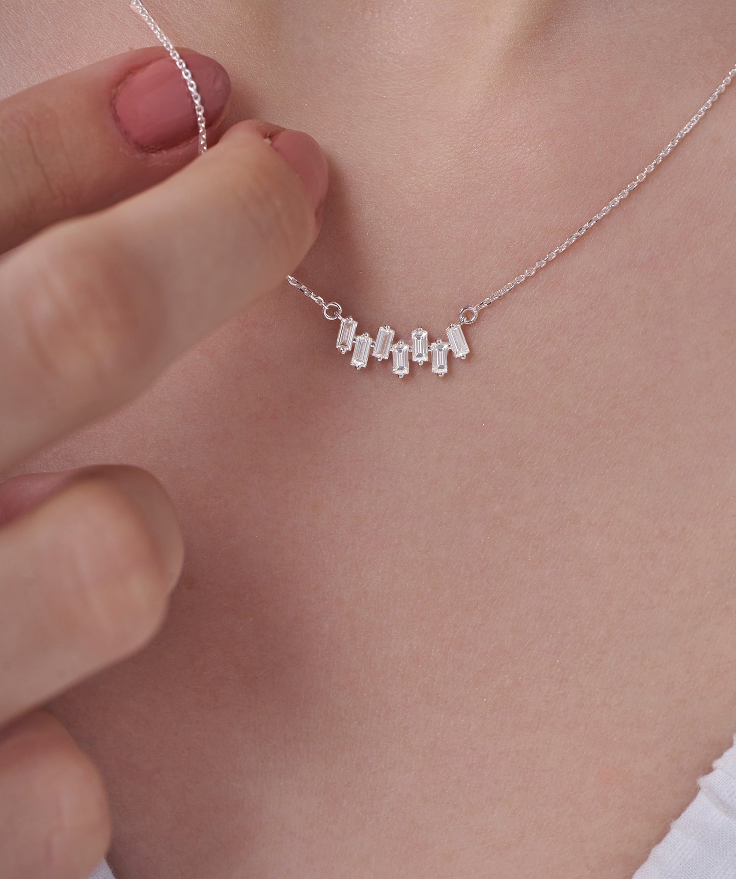 Modernity Linear Diamond Necklace