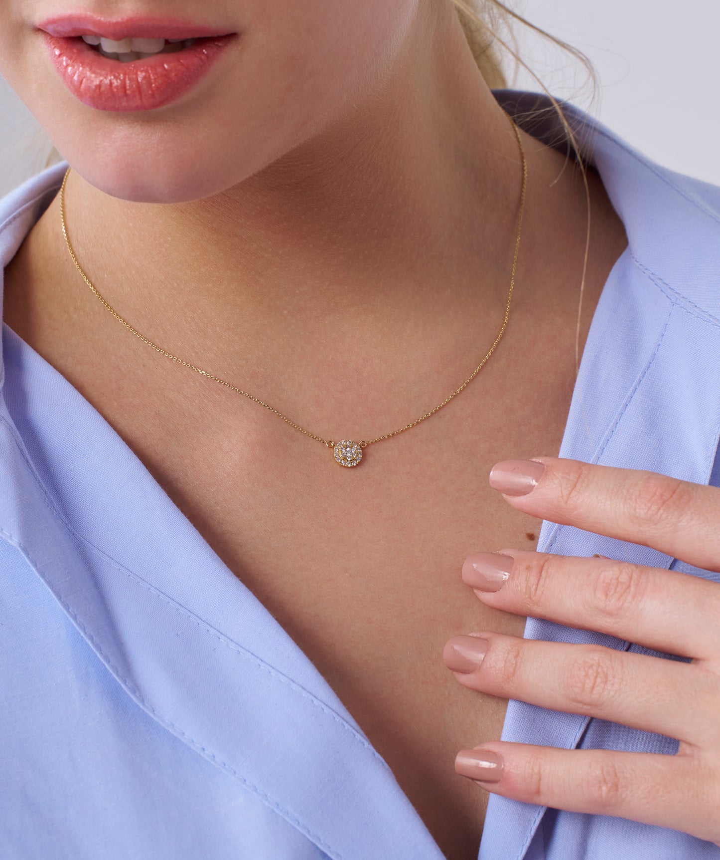 Diamond Cluster Jewelry Set