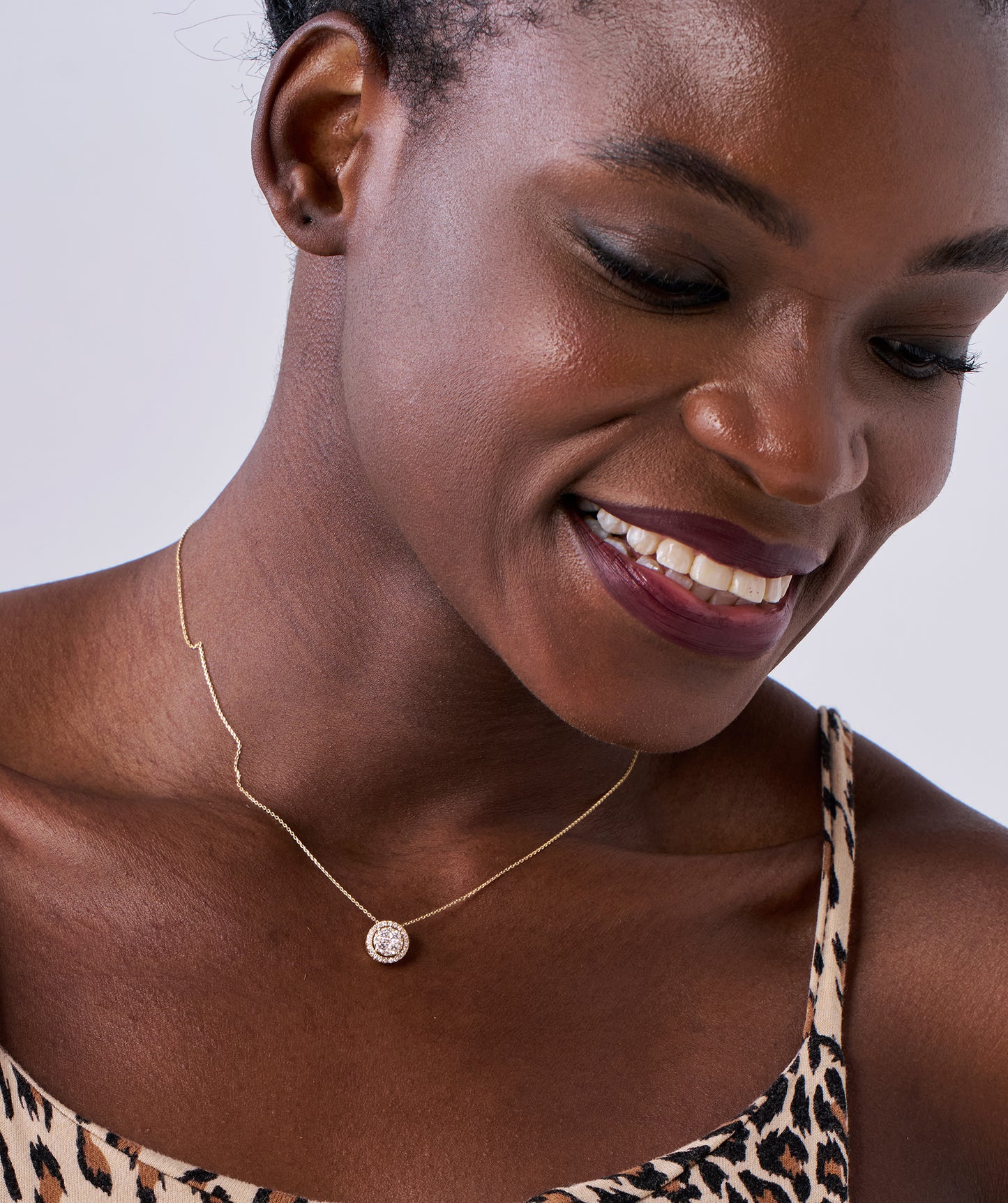 Timeless Diamond Halo Pendant