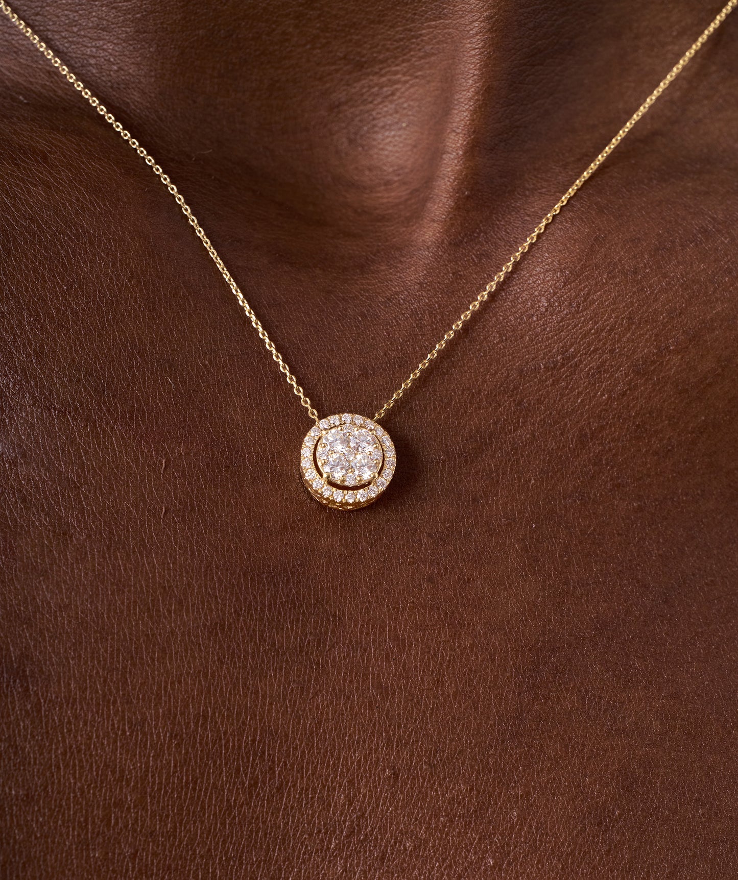 Timeless Diamond Halo Pendant