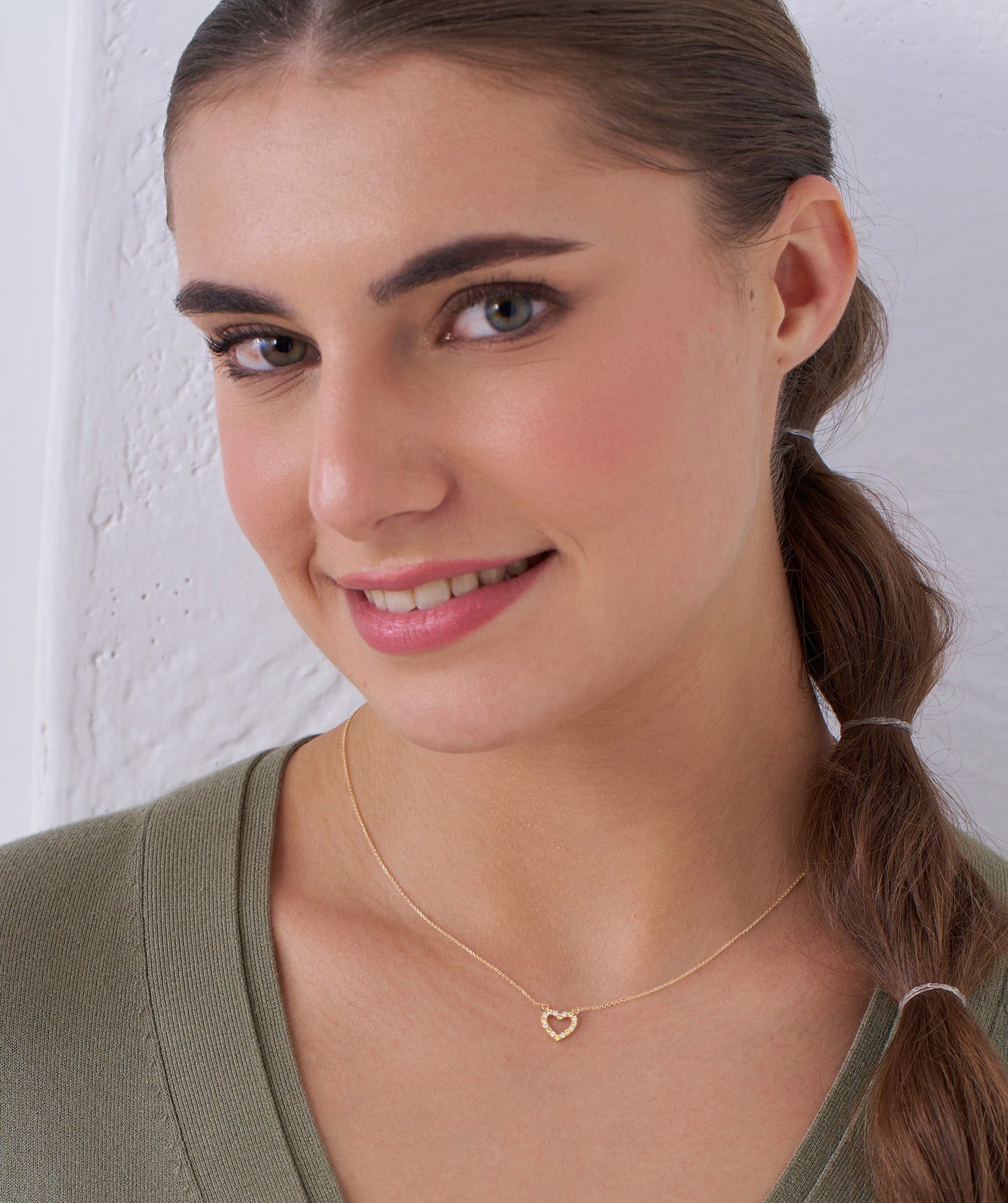 Sparkling Affection Heart Necklace
