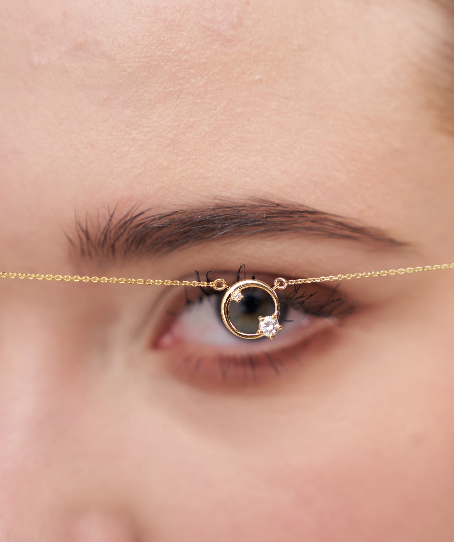 Modern Open Circle Necklace