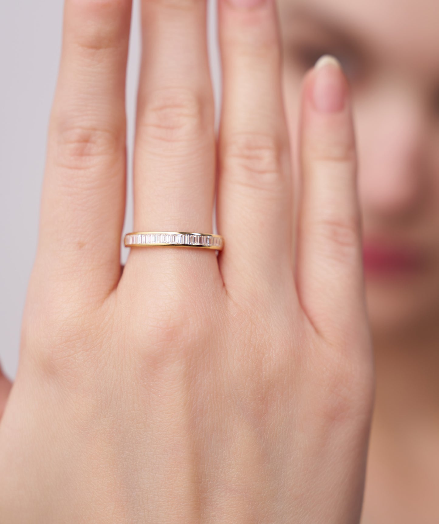 Baguette Diamond Channel-Set Band