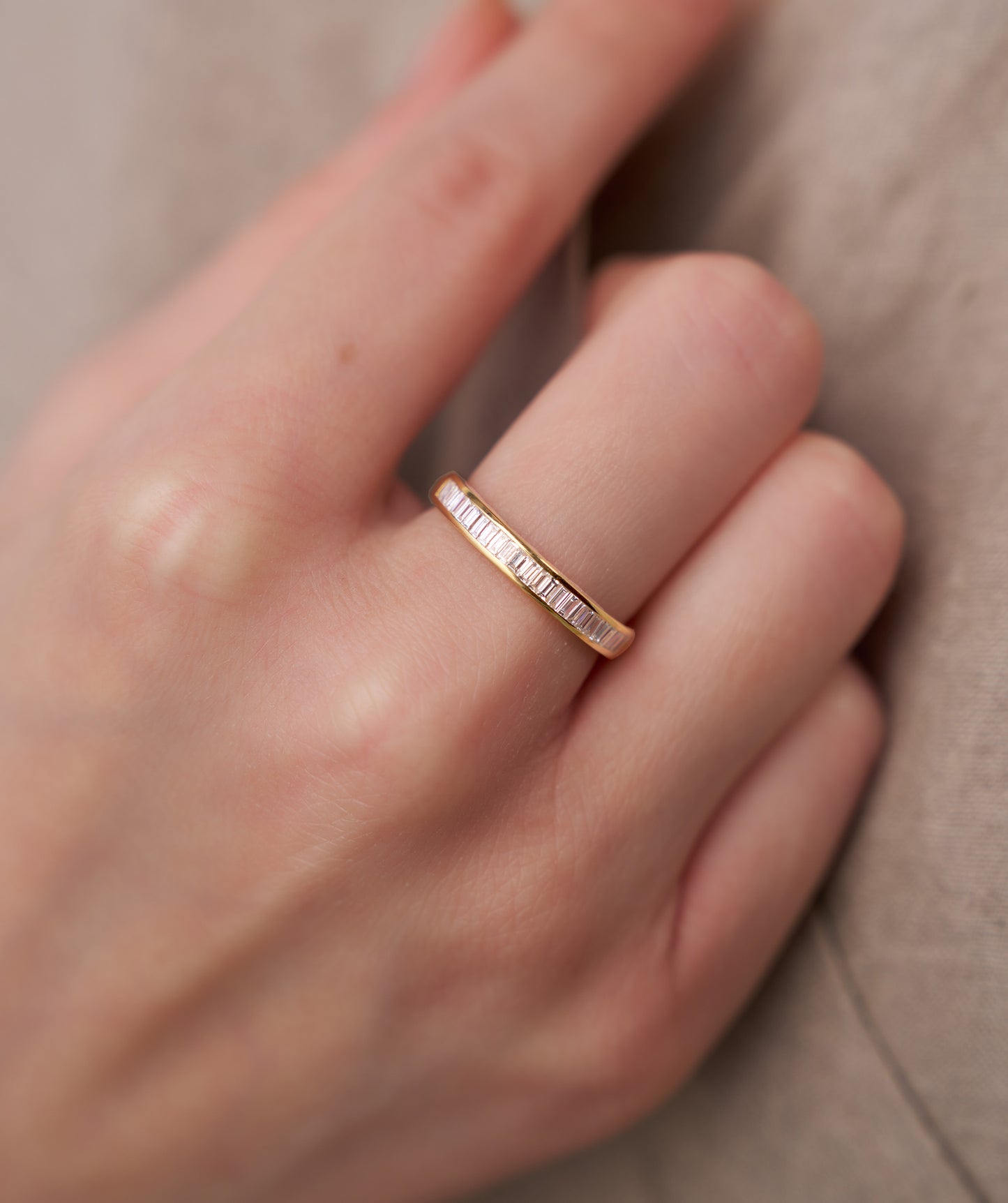 Baguette Diamond Channel-Set Band