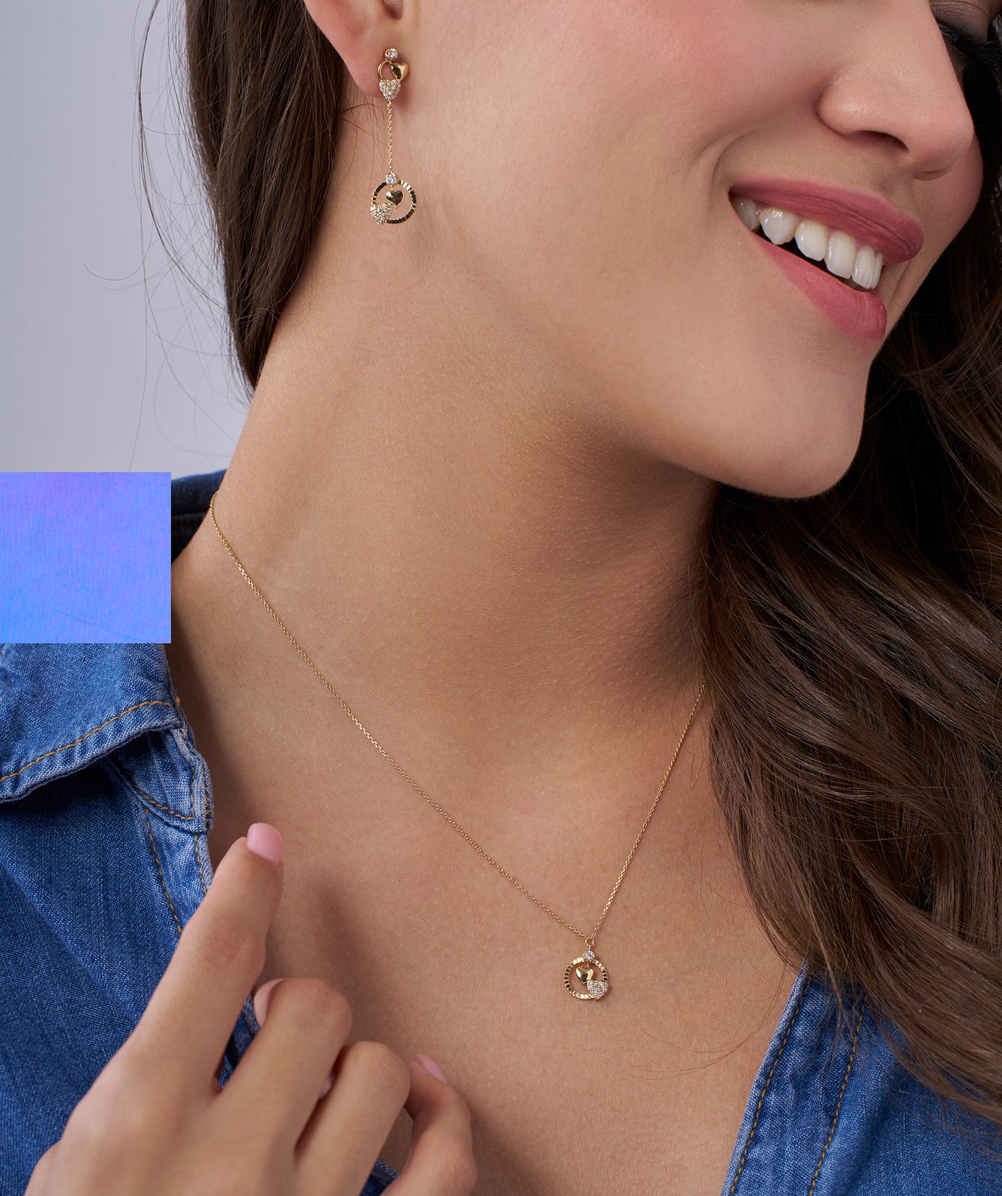 Heart Drop Jewelry Set