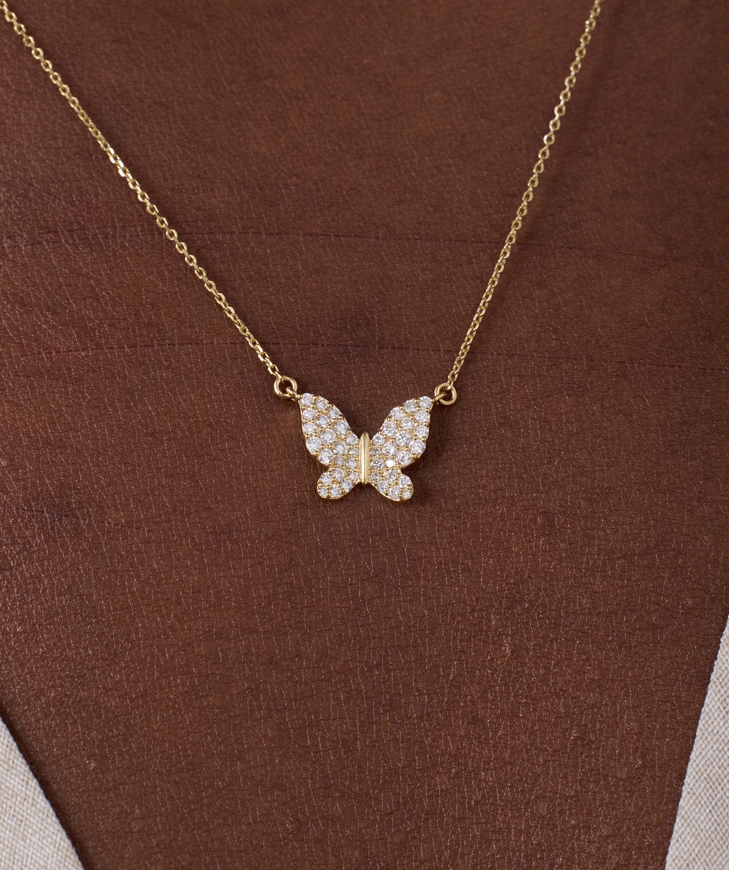 Butterfly Diamond Necklace