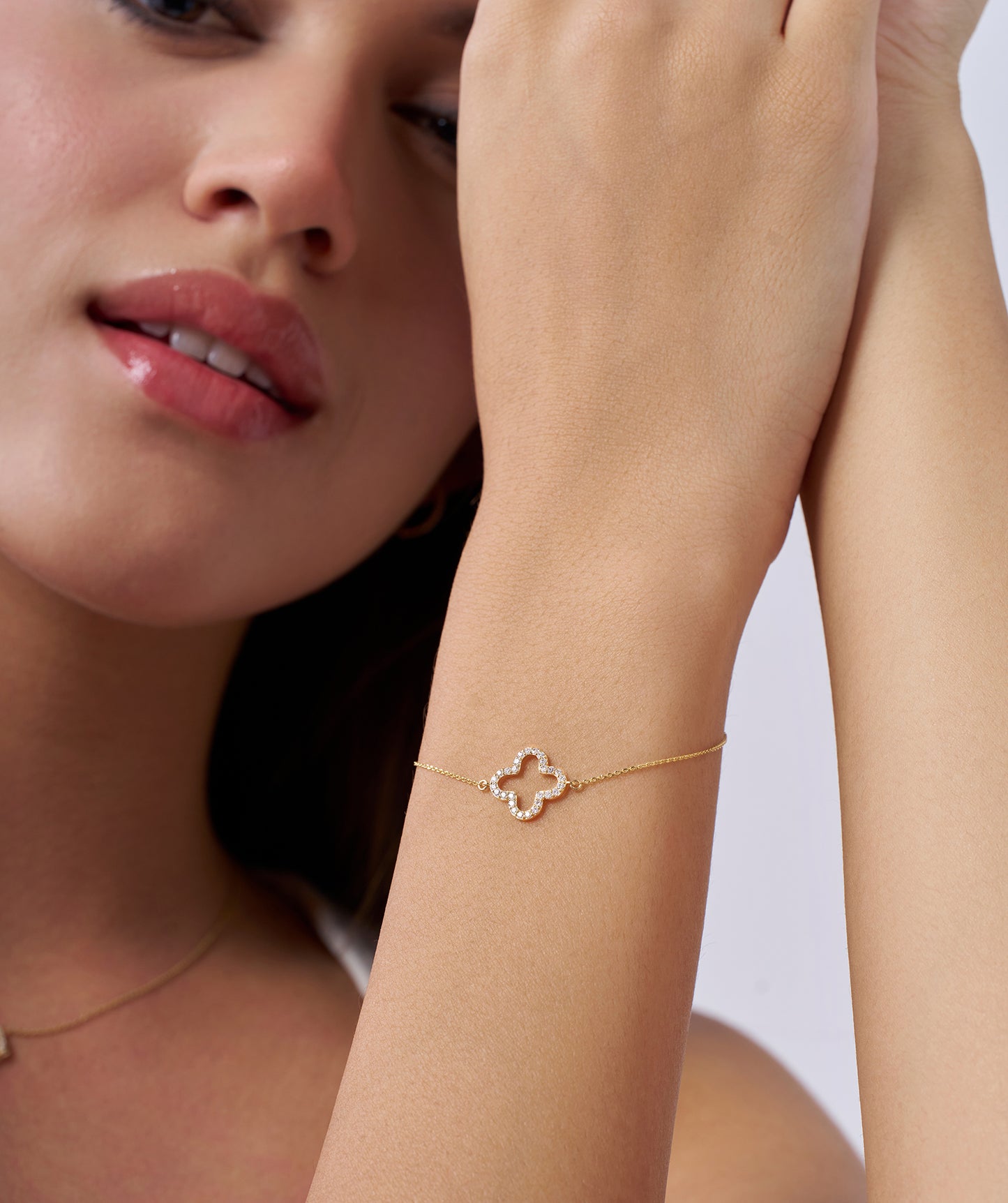Lucky Clover Diamond Bracelet