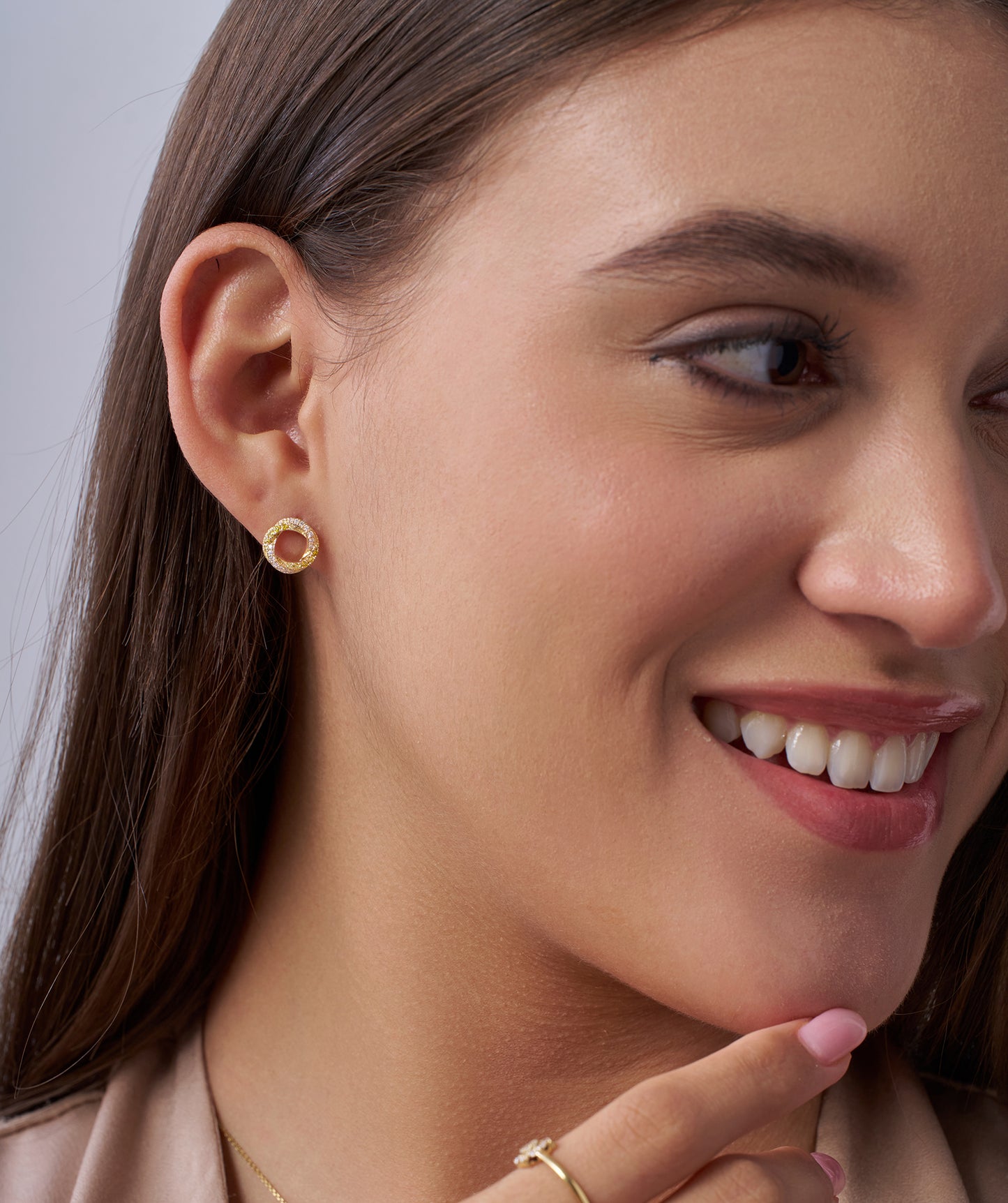 Spectacular Halo Stud Earrings