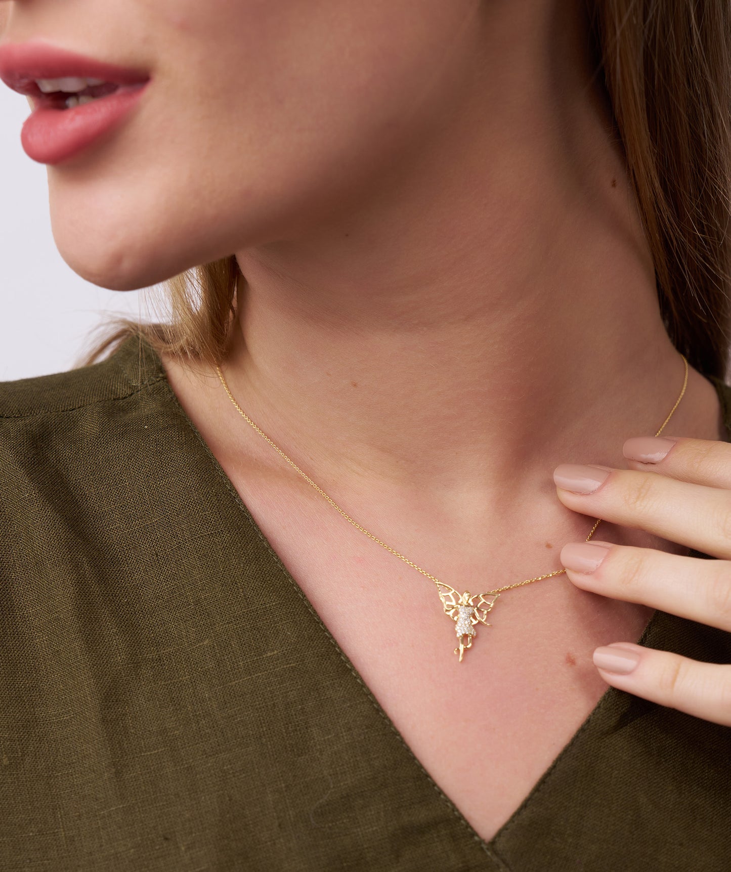 Enchanted Fairy Gold Necklace