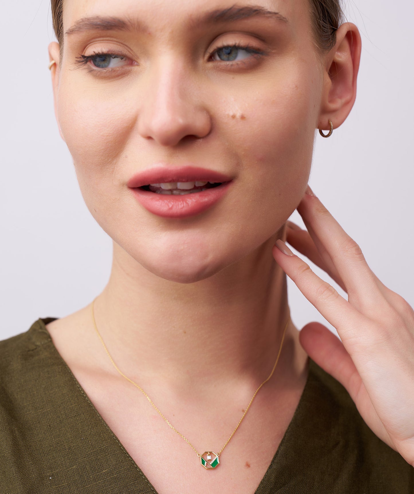 Art Deco-Inspired Octagon Necklace