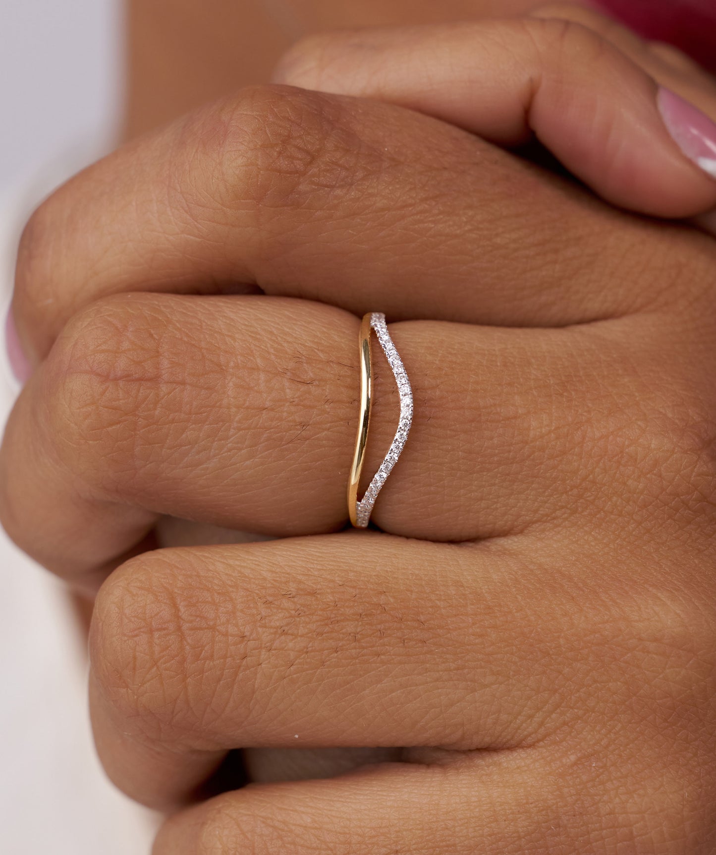 Wave of Light Diamond Band