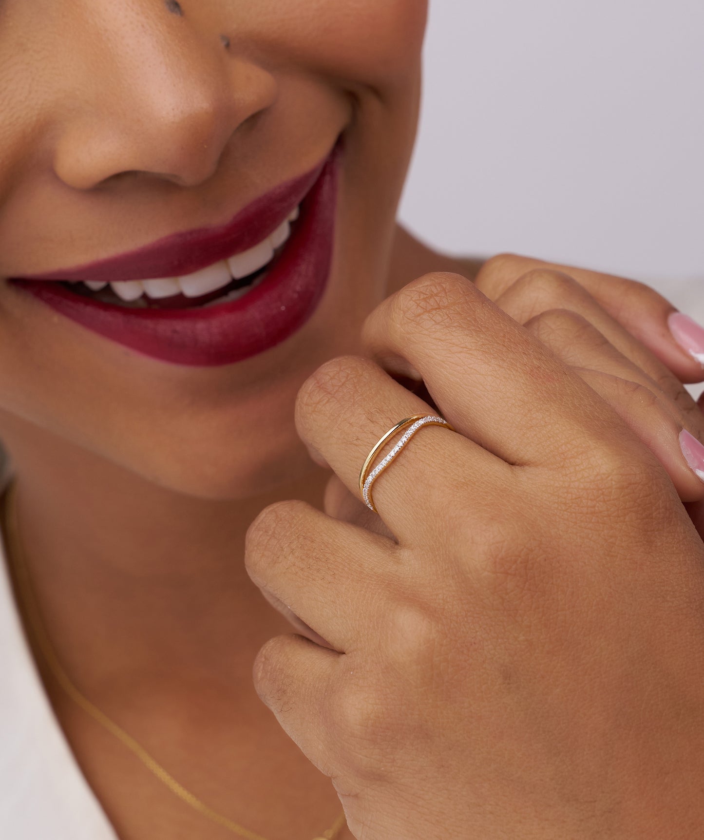 Wave of Light Diamond Band