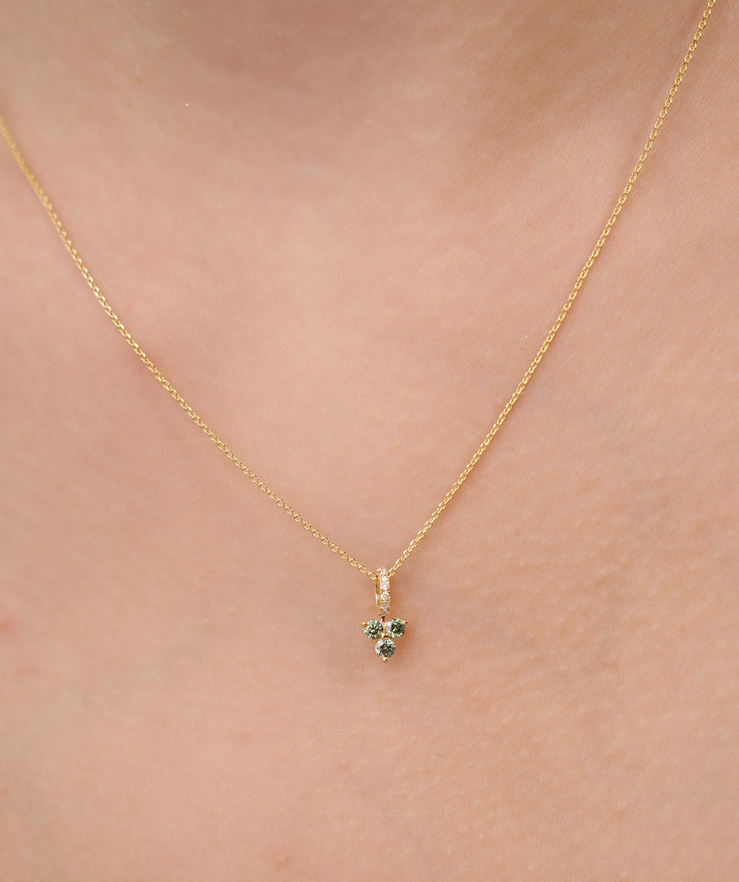 Elegant Floral Diamond Necklace