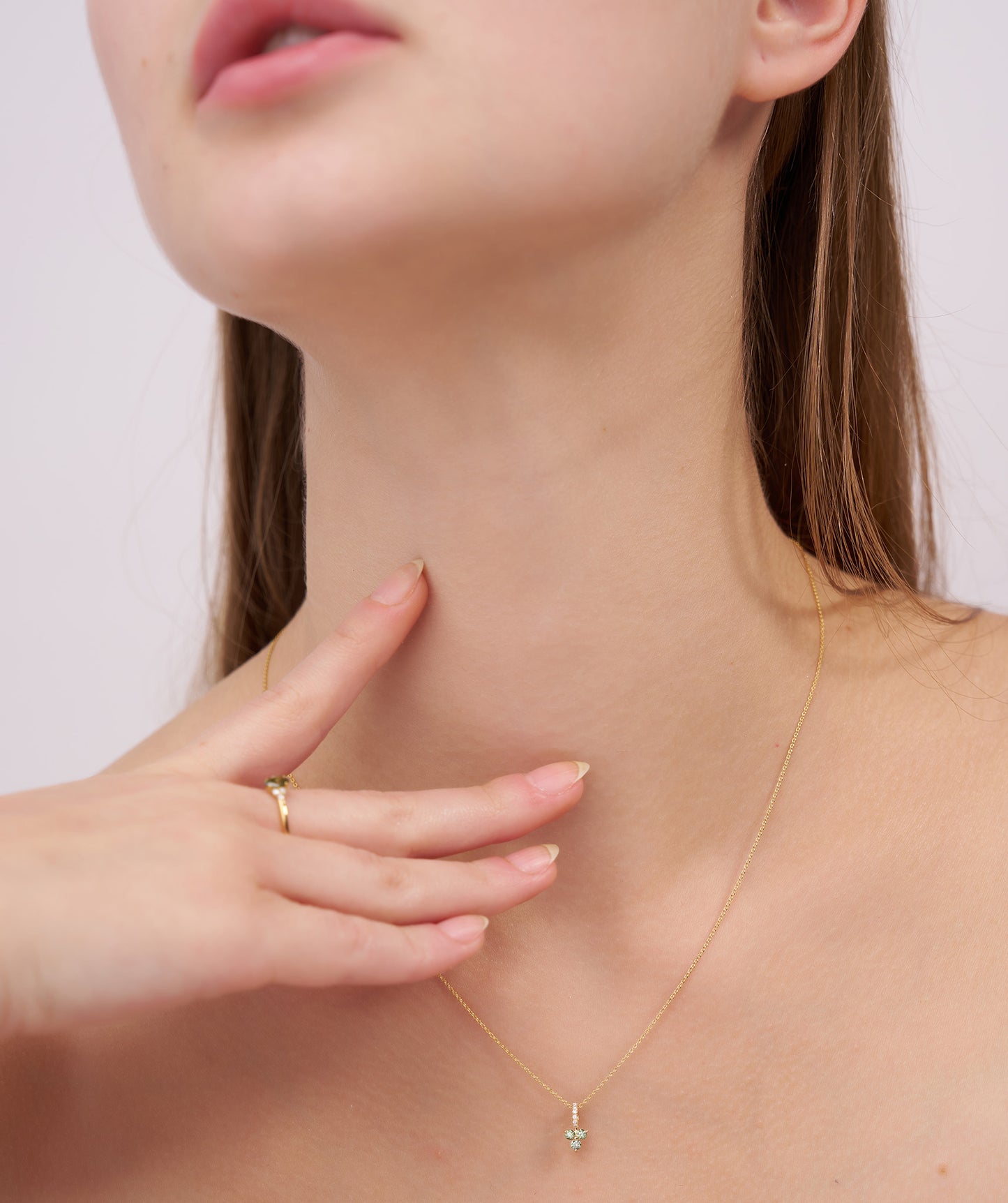 Elegant Floral Diamond Necklace