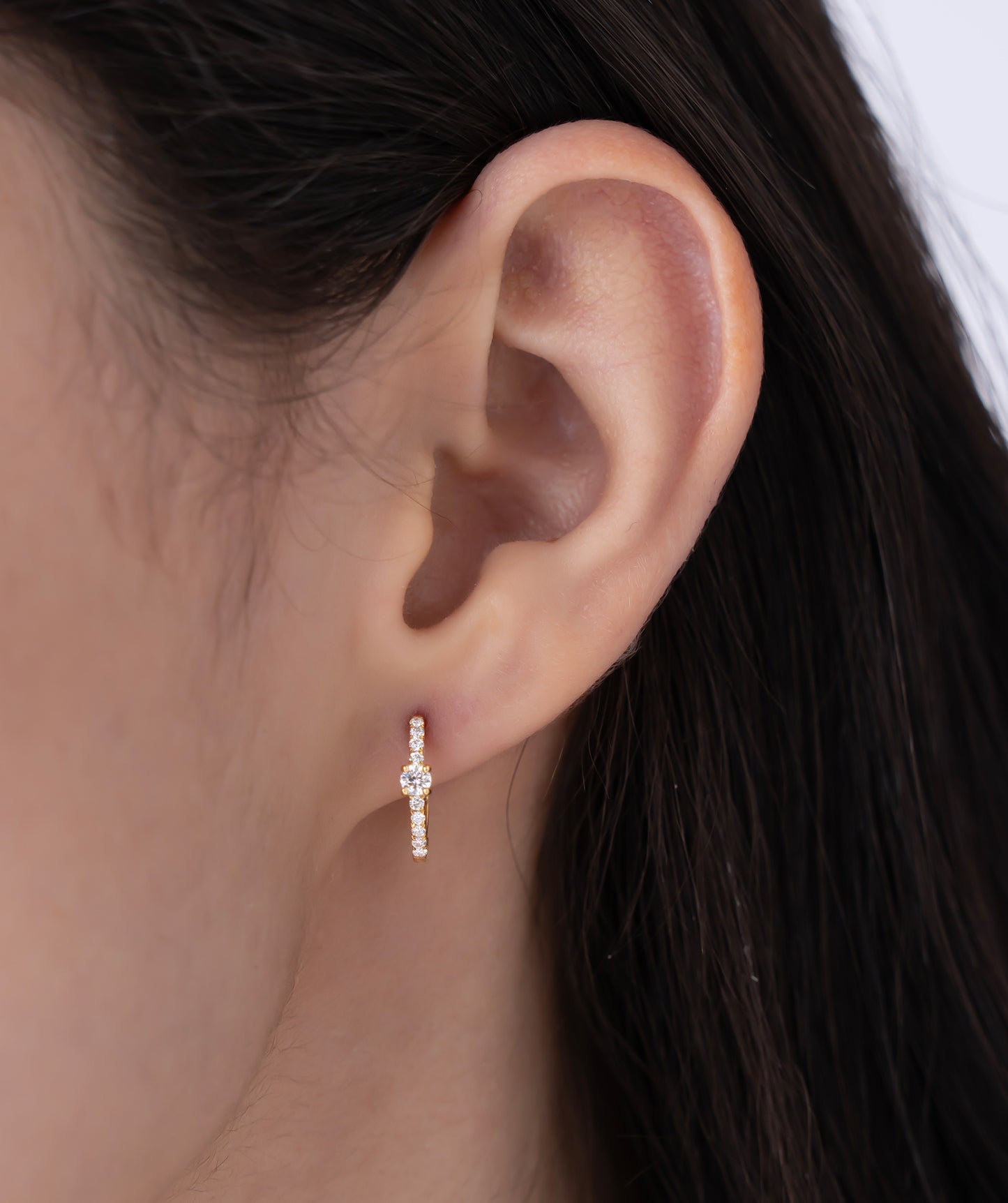 Diamond Hoop Earrings