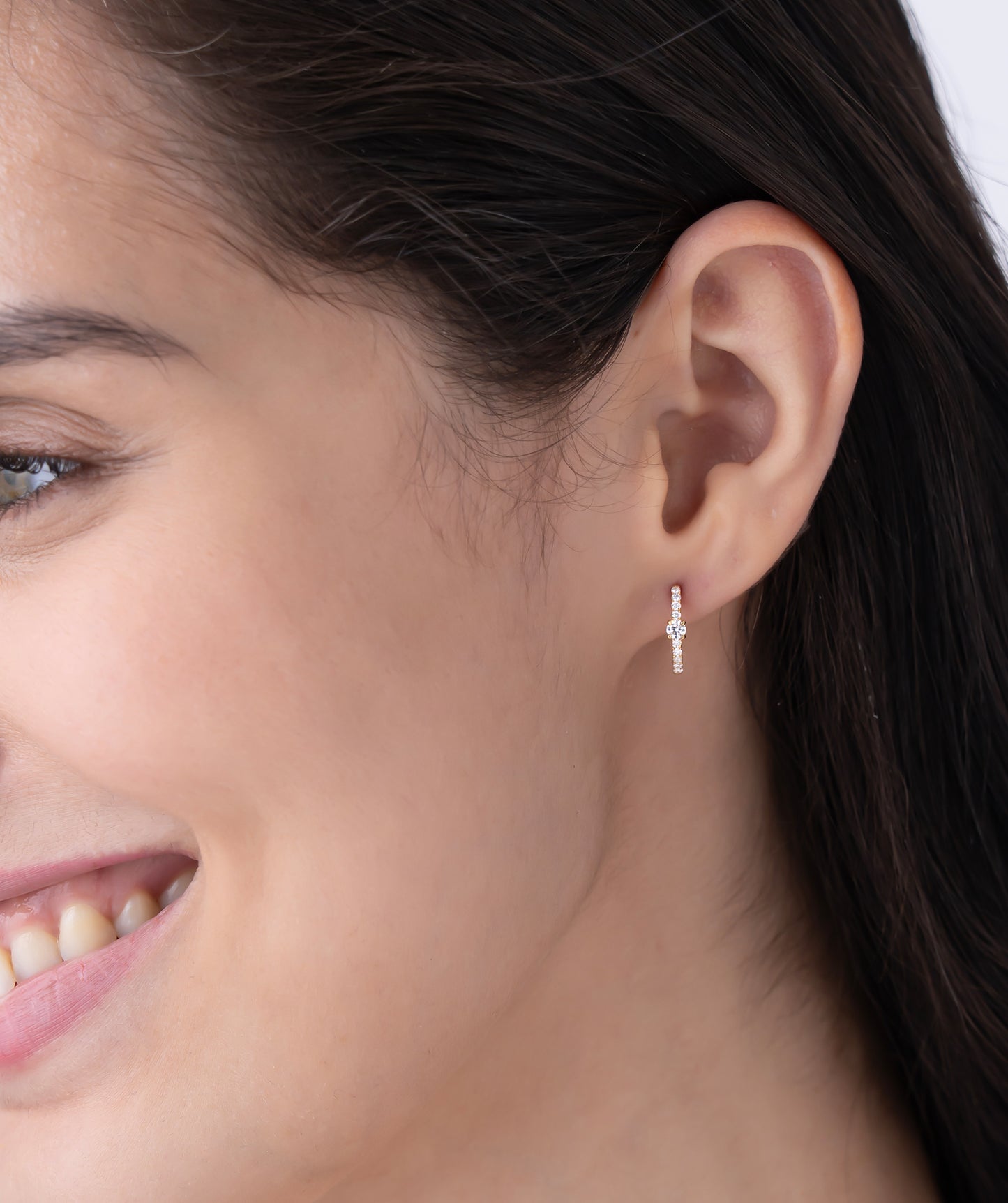 Diamond Hoop Earrings