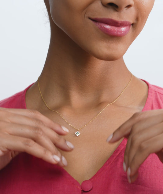 Serene Sparkle Vibrant Green Necklace