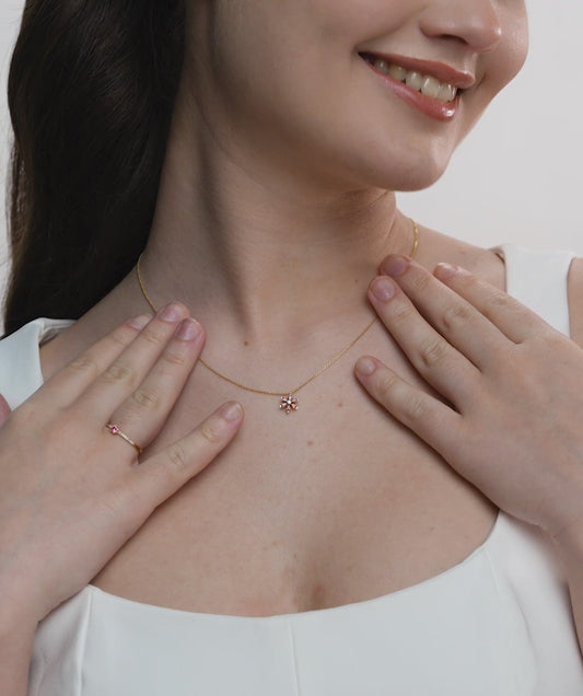 Blossom Pendant with Sparkling Accents