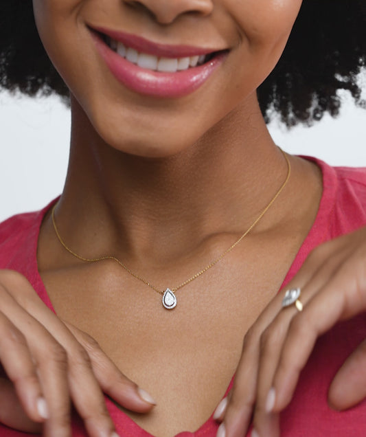 Pear-Cut Diamond Pendant
