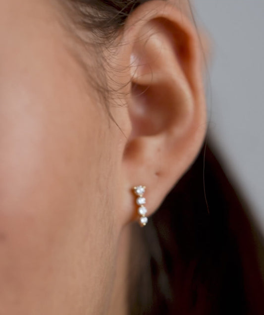 Cascading Diamond Drop Earrings