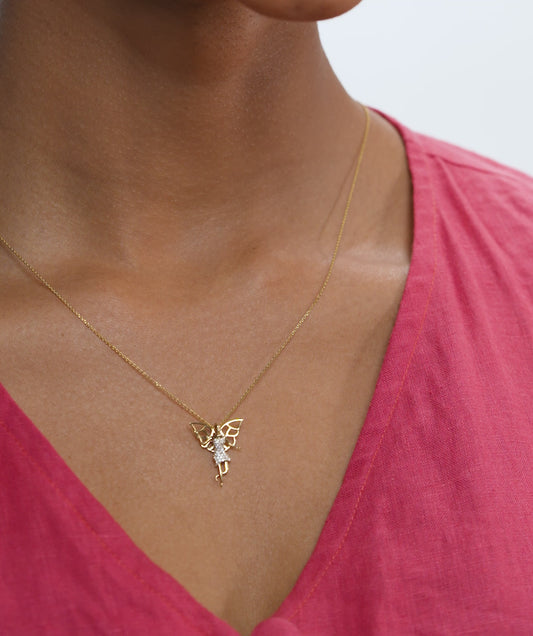 Enchanted Fairy Gold Necklace