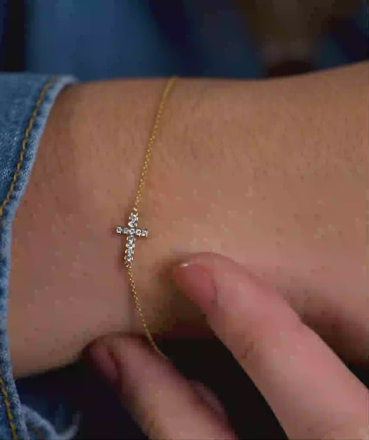 Diamond Cross Jewelry Set