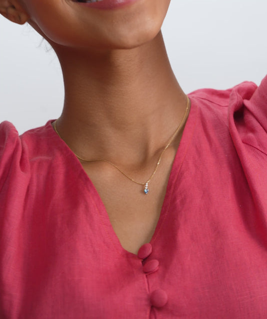 Ocean’s Embrace Heart Necklace